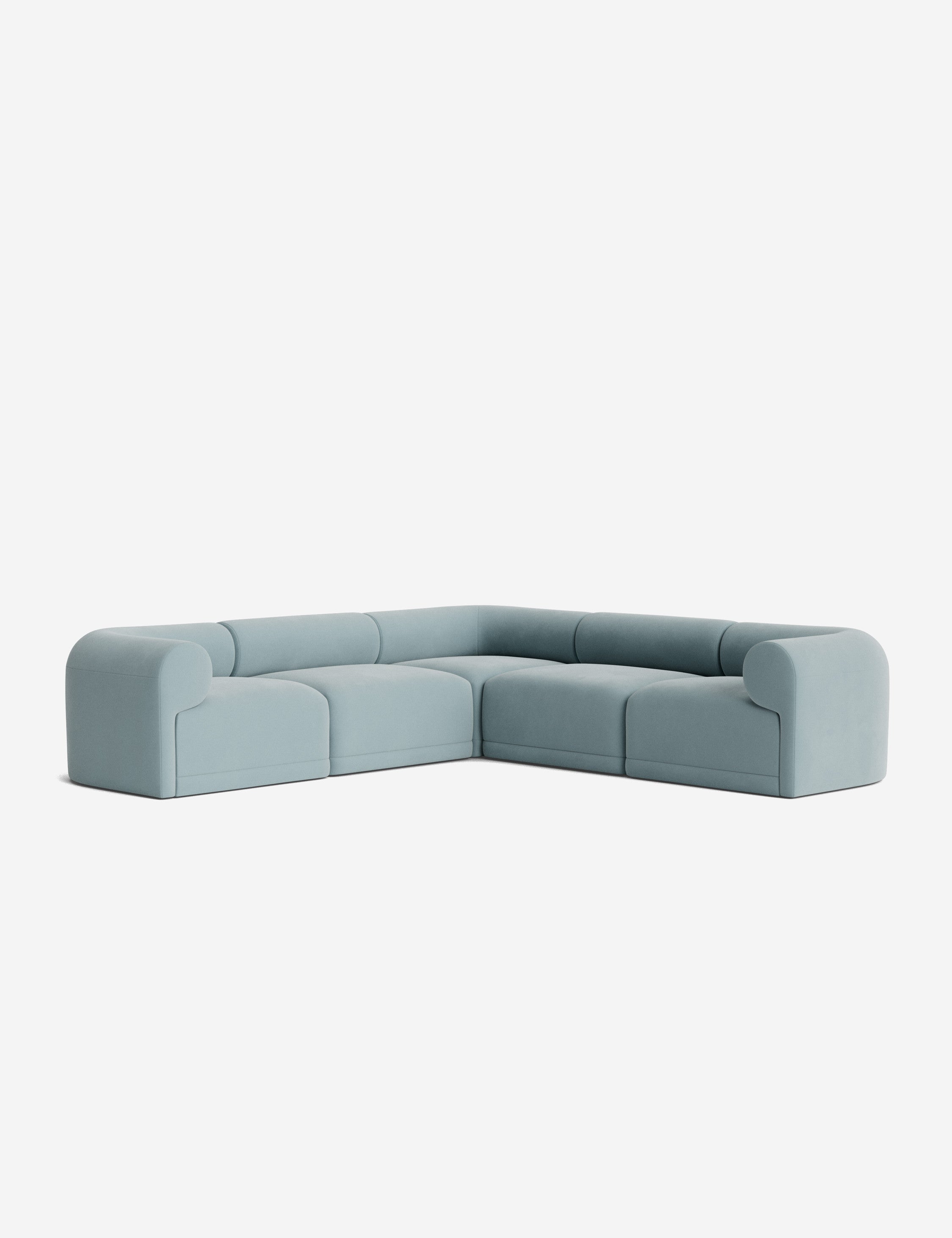 Lulu and Georgia Carson Modular Armed Corner Sectional Sofa