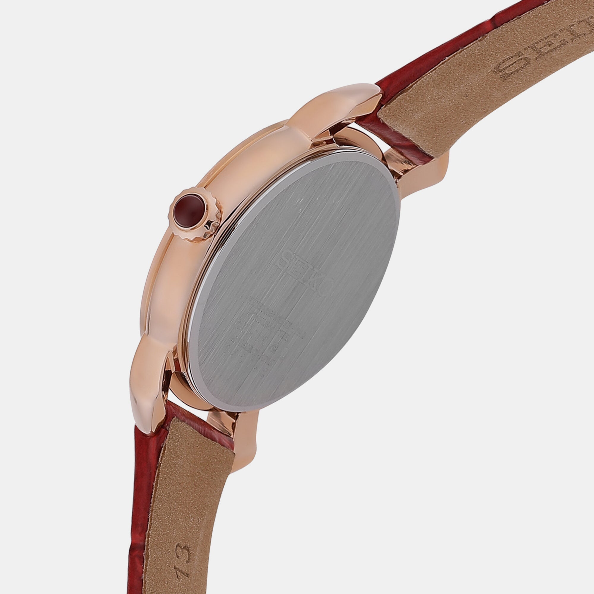 Seiko Dress Women Quartz White Dial Analog Leather Watch SUR496P1 - view 3