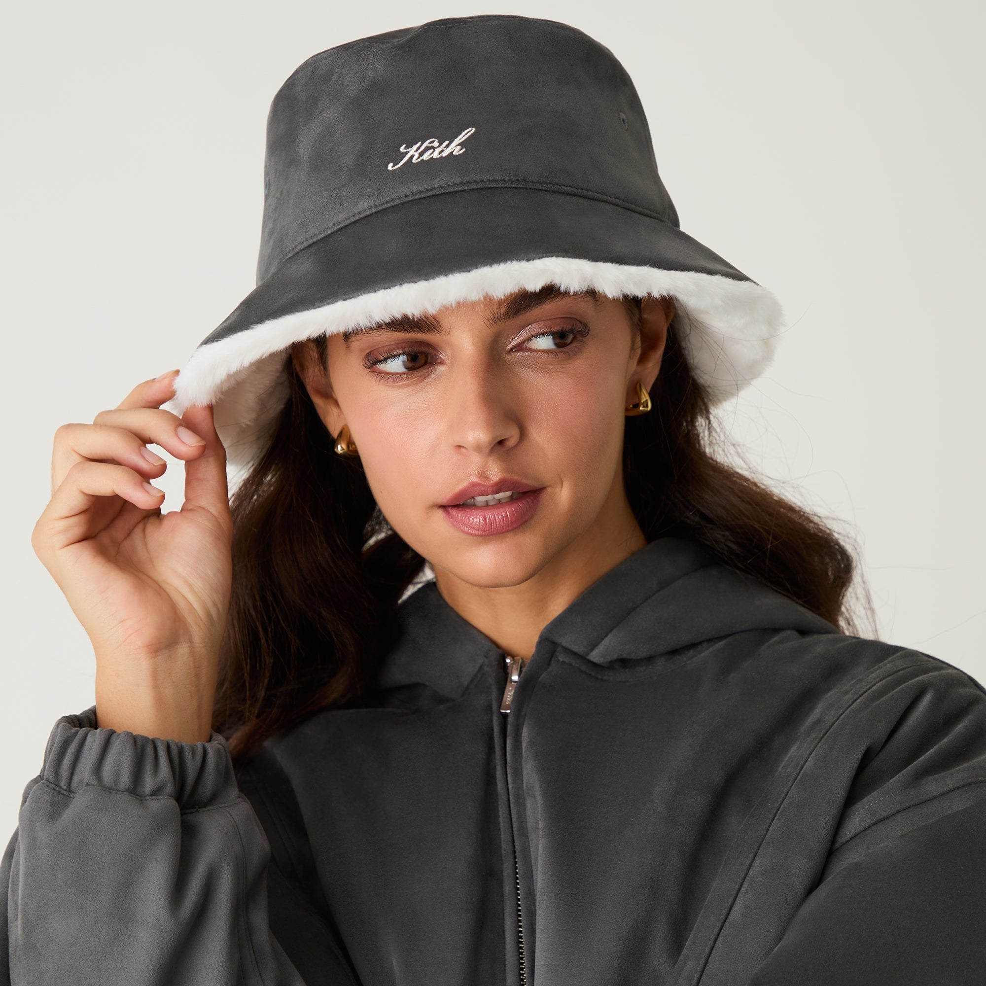 Kith Women Microsuede Bucket Hat - Asteroid - view 2