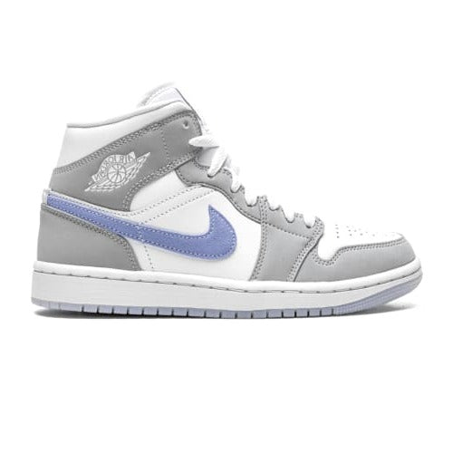 Kicks Machine Air Jordan 1 Mid Wolf Grey Aluminum Sale