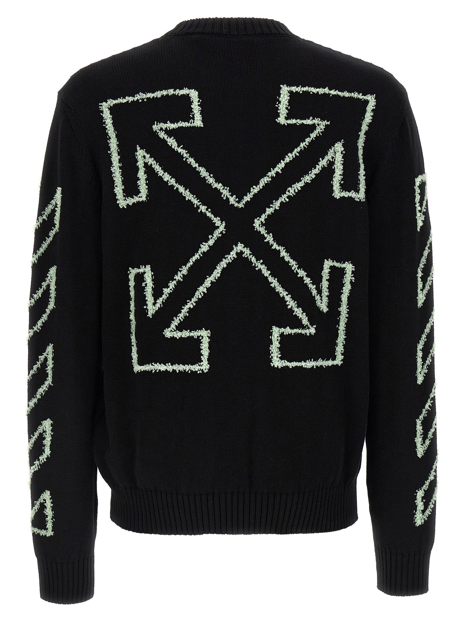 Off White Diag Outline Sweater – 100% cotton - view 2