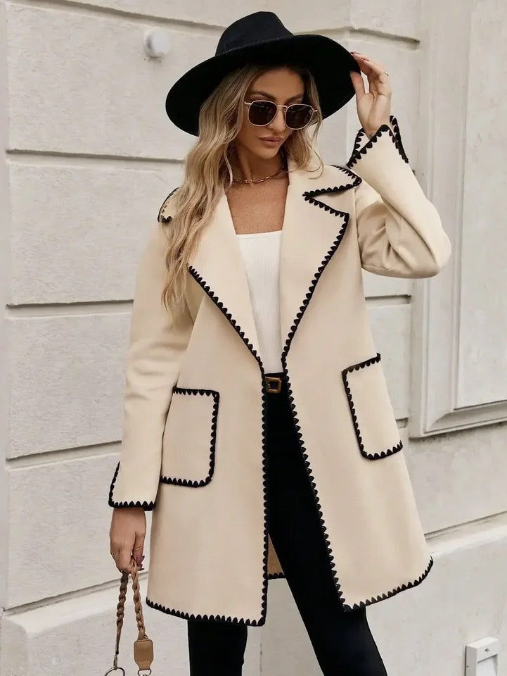 Alamode By Akanksha Luna Oversized Woolen Long Overcoat - view 2