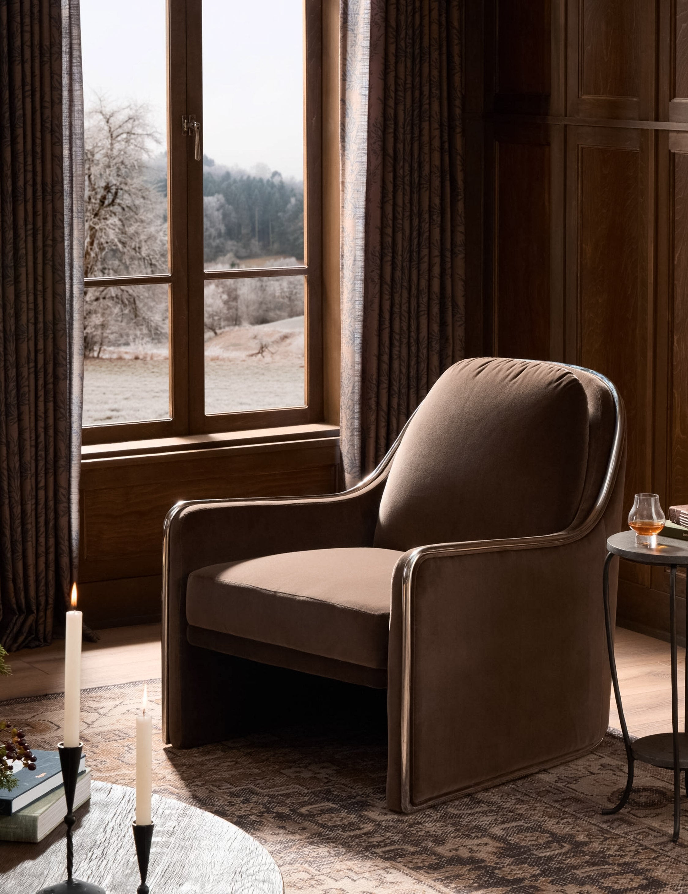 Lulu and Georgia Ortiz Accent Chair – Brown - view 2
