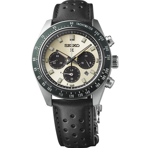 Prospex racing sports – Seiko Prospex ‘Racing Sports’ Solar Speedtimer Chronograph Cream Dial Men 41.4mm SSC943P1