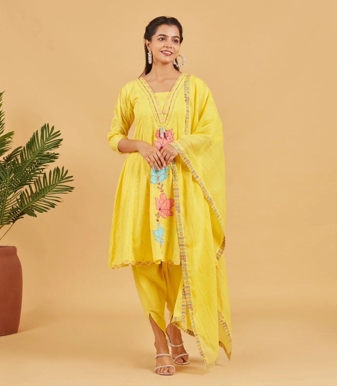 RmKV Sunshine Yellow Short Kurta Set