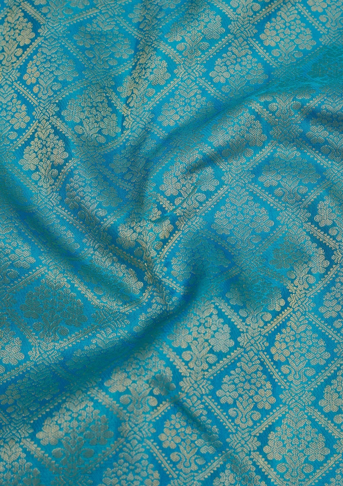 Koskii Blue Zariwork Pure Silk Saree – Women's - view 2