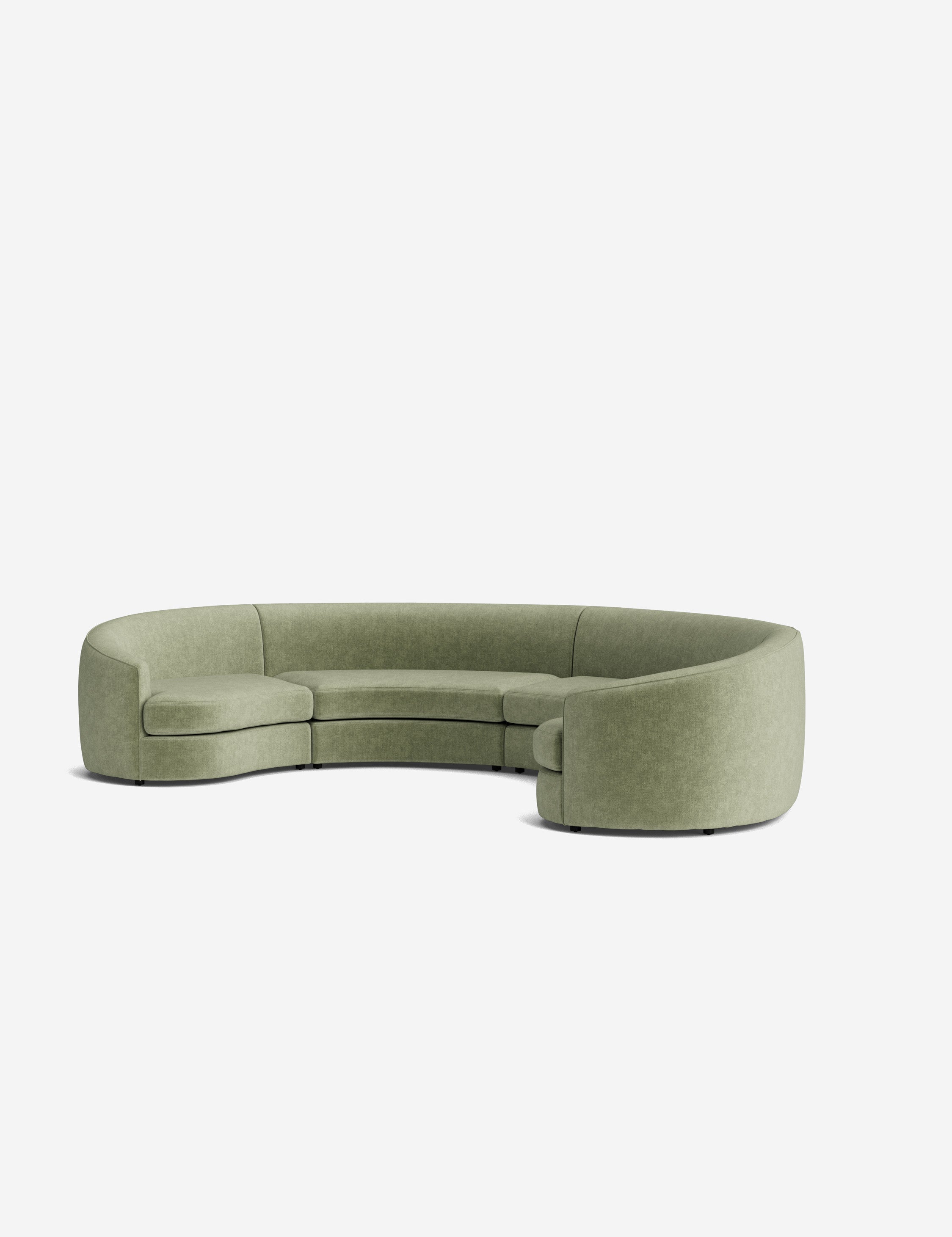 Lulu and Georgia Imada Modular Curved Sectional Sofa - view 225