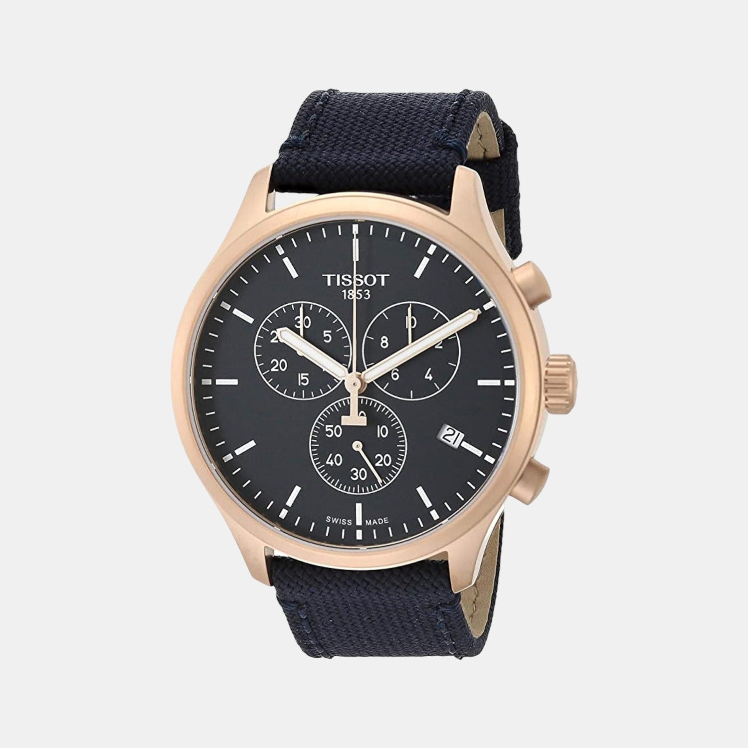 Tissot Chrono Xl Men Quartz Blue Dial Chronograph Nylon Watch T1166173704100