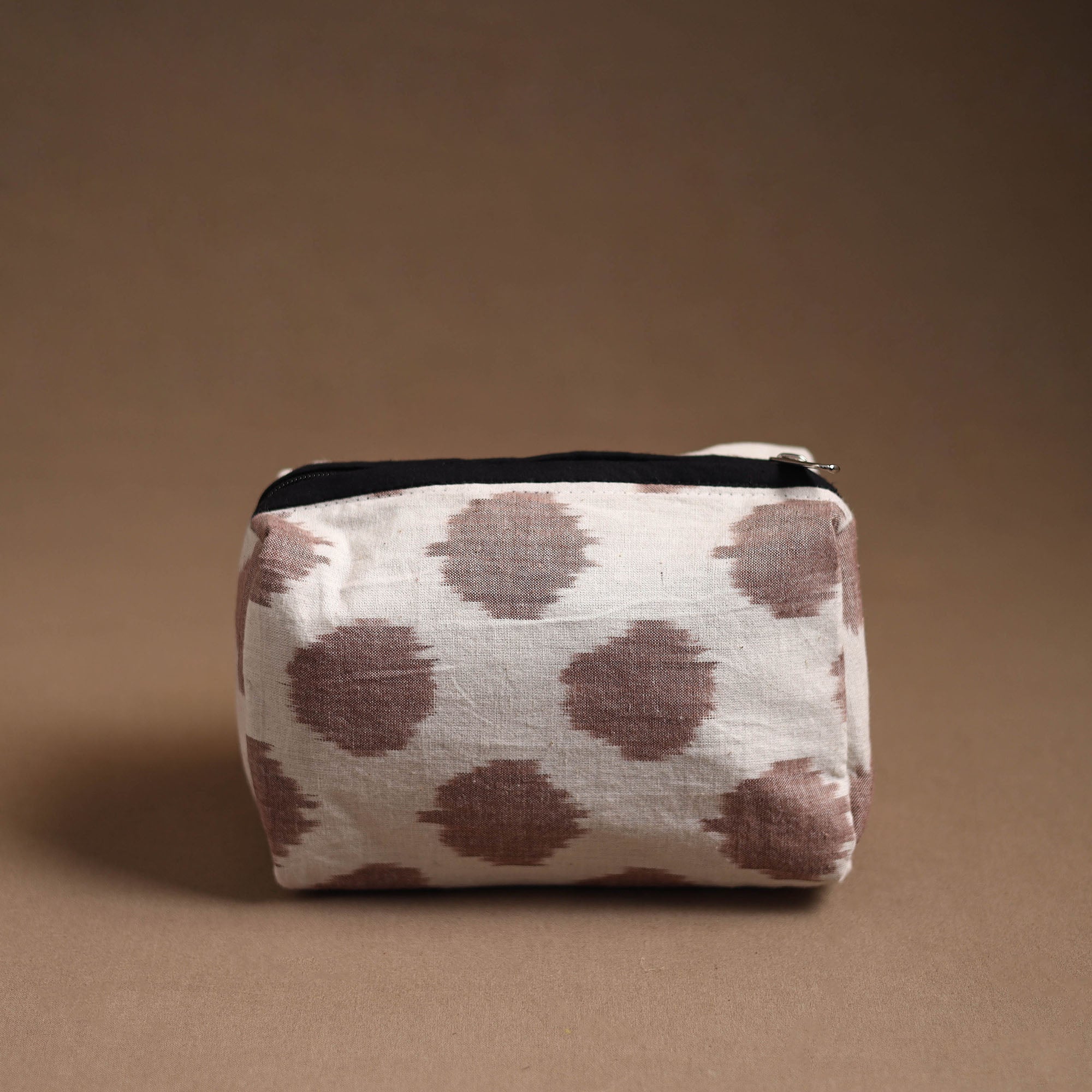 NOORI BAZAR Brown - Handmade Cotton Toiletry Pouch 15