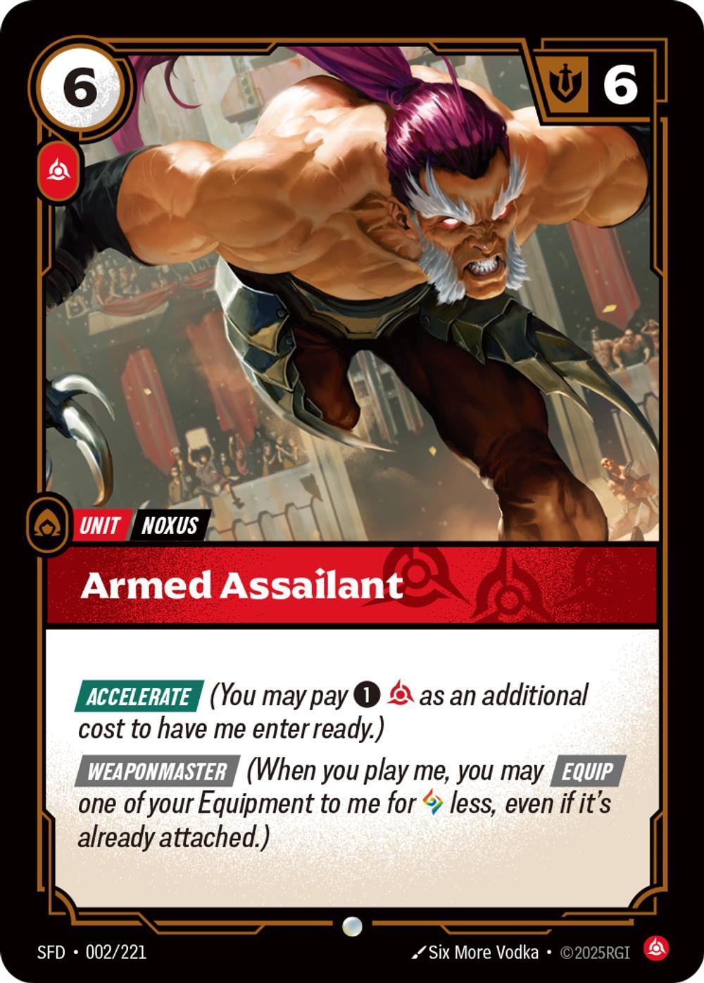 221 spiritforged non – Riftbound Armed Assailant - 002/221 [Spiritforged] [Non Foil]