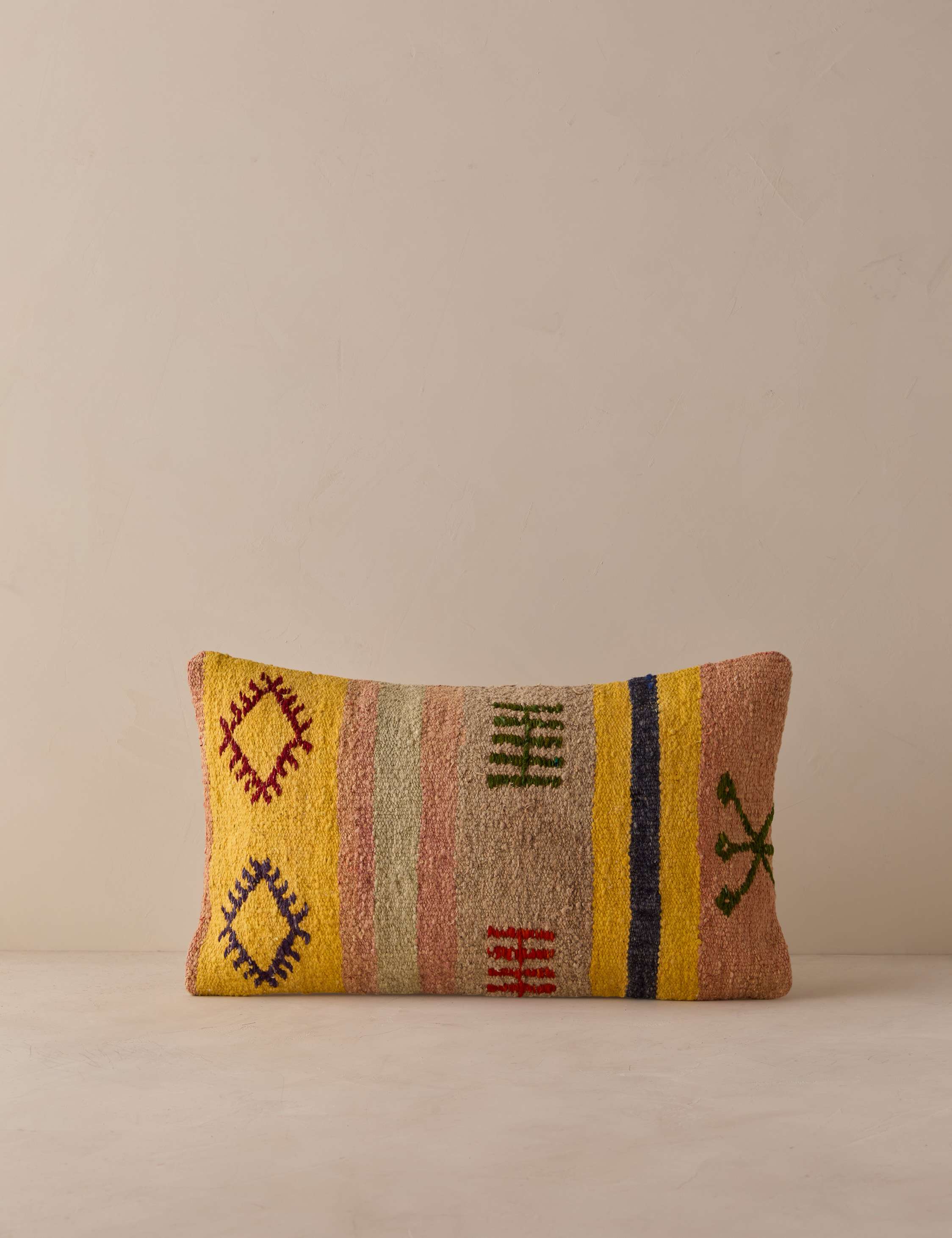 Lulu and Georgia Vintage Lumbar Pillow No. 335, 12" x 20"