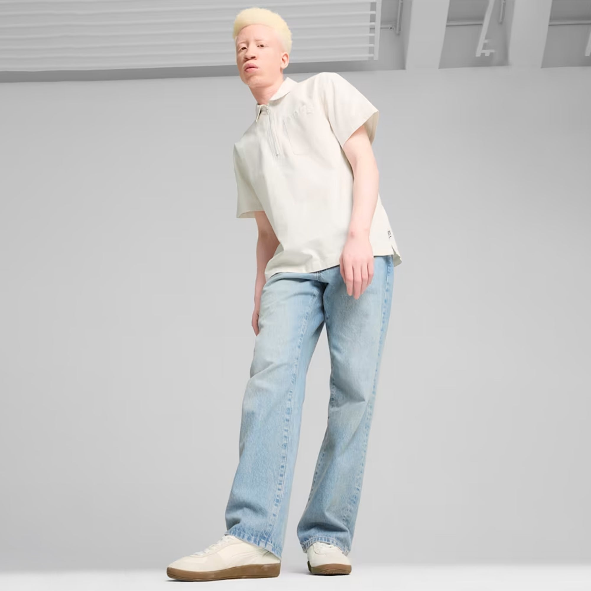 Puma | Mmq Half-zip Shirt { Alpine Snow - view 7