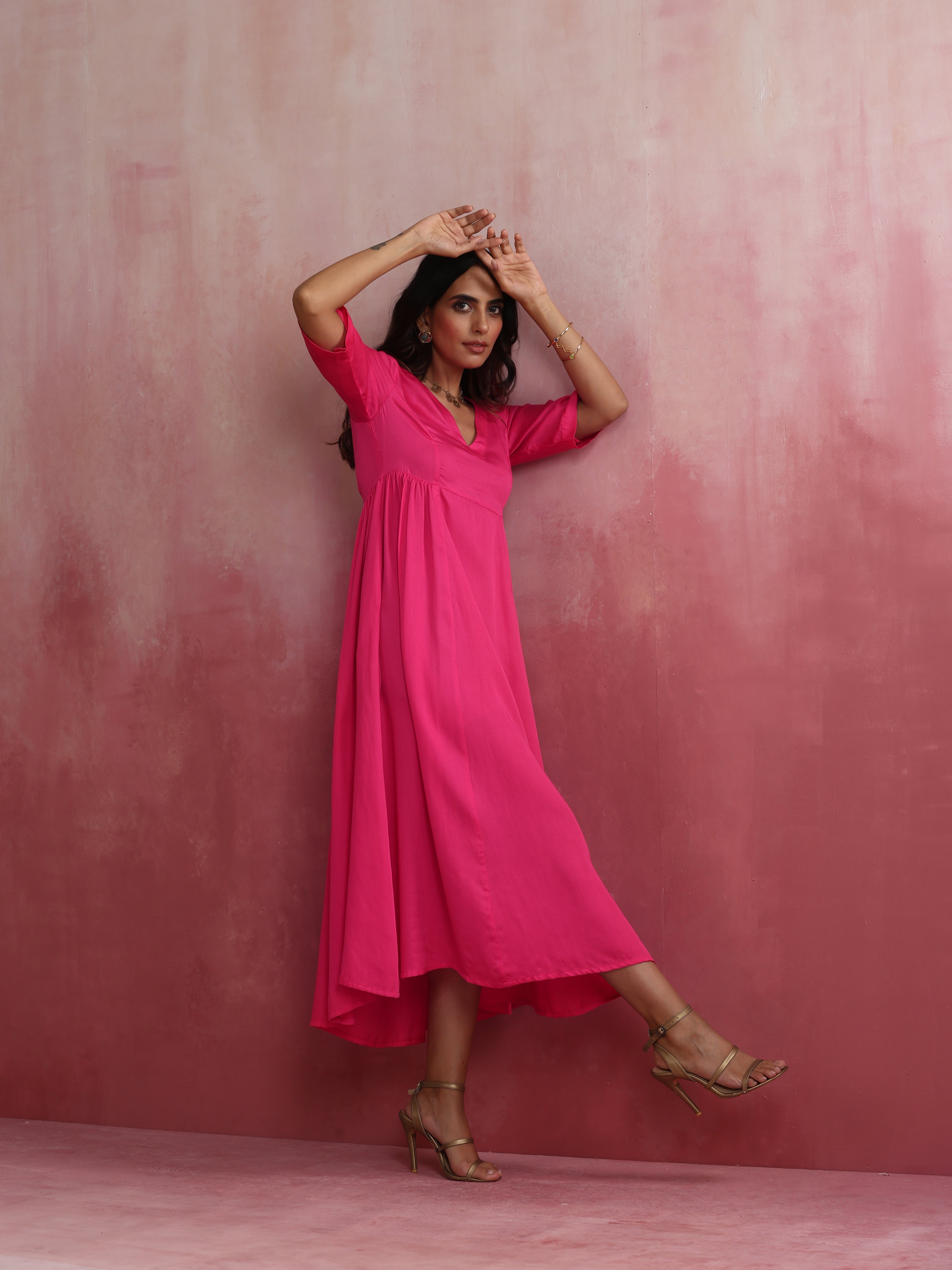 trueBrowns Modal Pink Dress - view 3