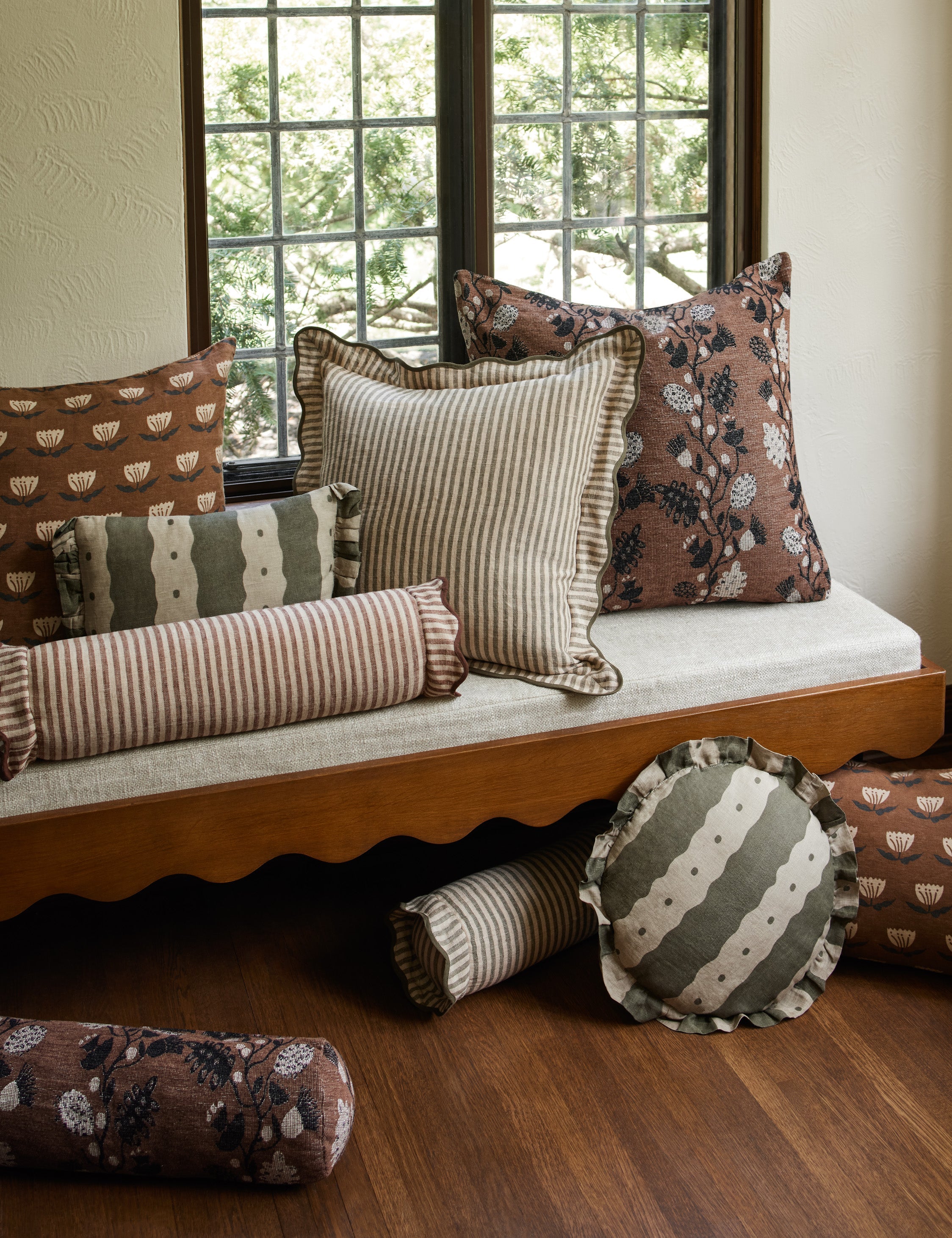 Lulu and Georgia Dotti Linen Pillow by Sarah Sherman Samuel - view 14