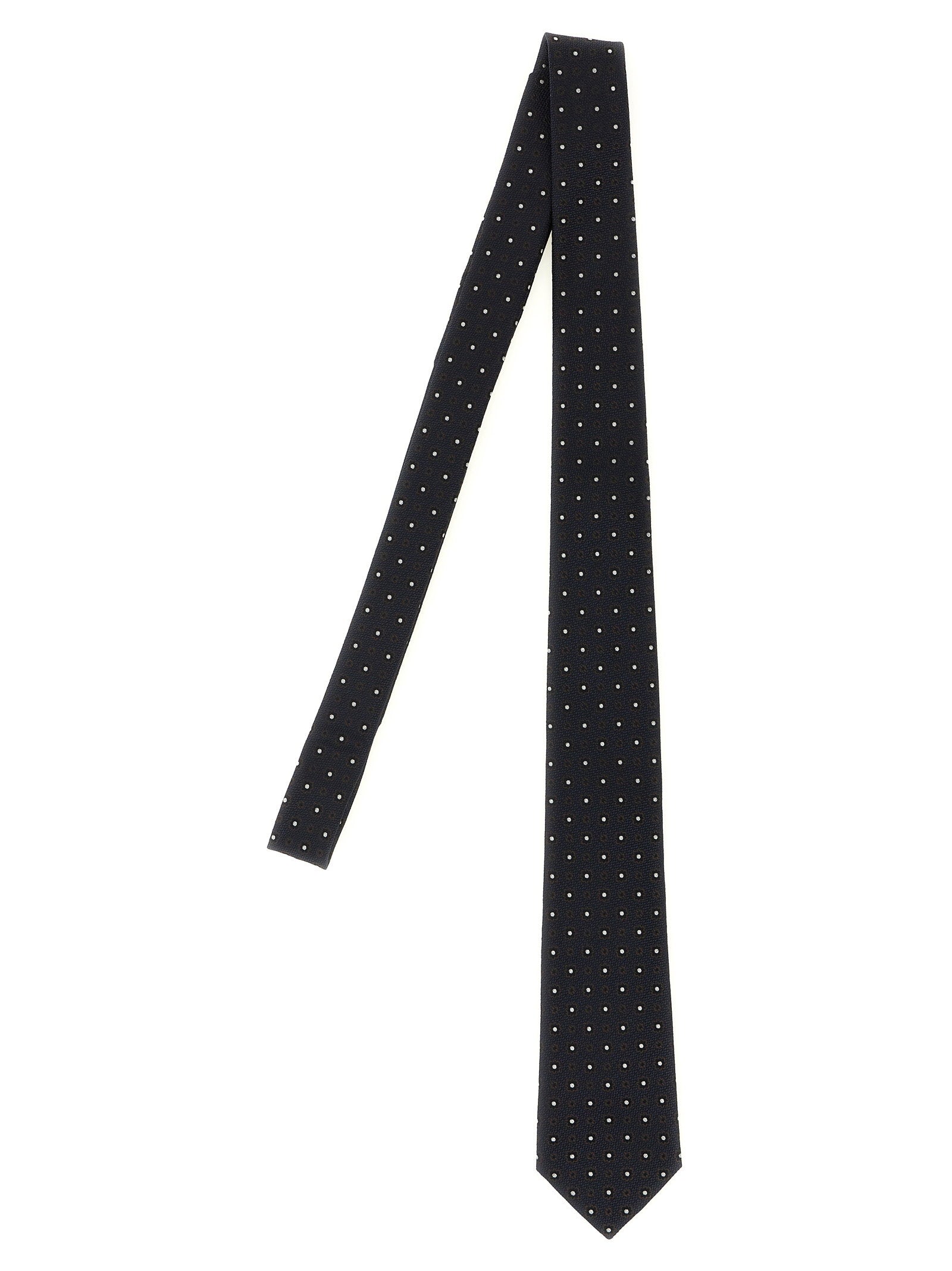 Saint Laurent Jacquard Tie – 100% silk