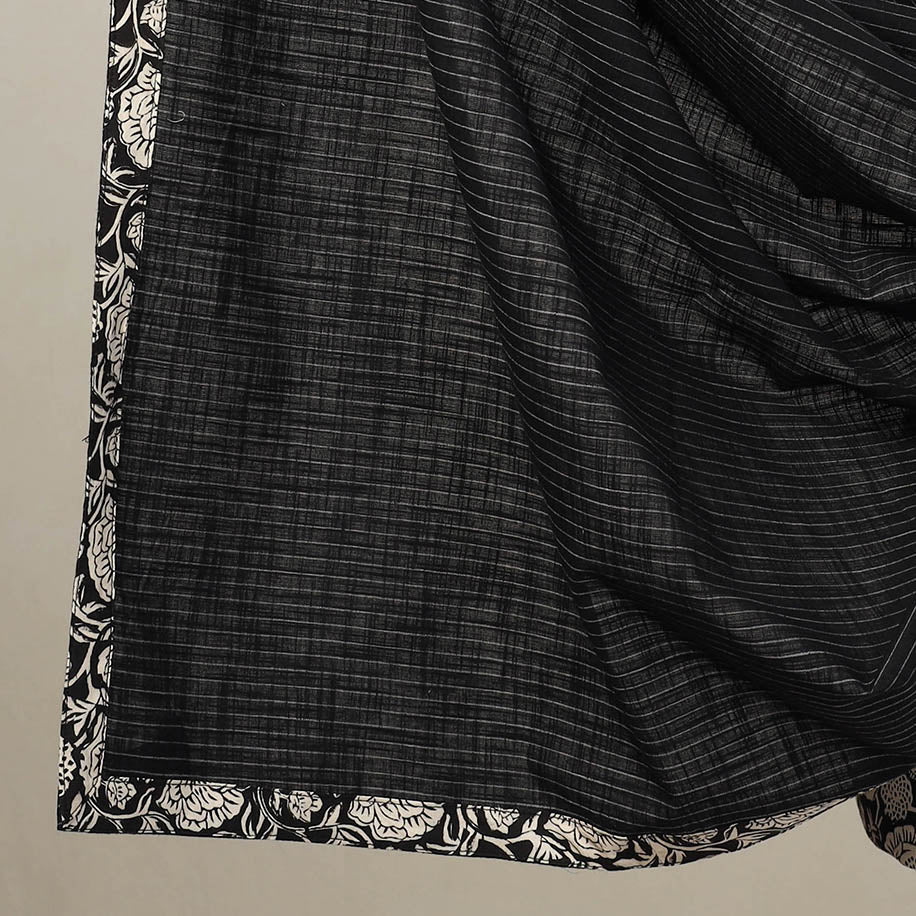 NOORI BAZAR Black - 3pc Cotton Jahota Print Kurta with Jacquard Dupatta 05 - view 4