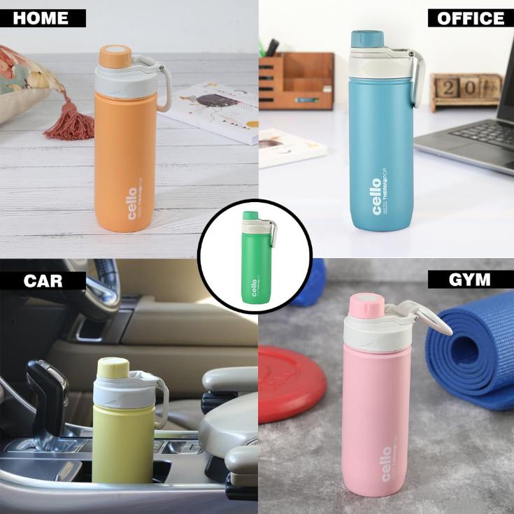 Cello Pop Hot & Cold Stainless Steel Kids Water Bottle, 600ml - view 56