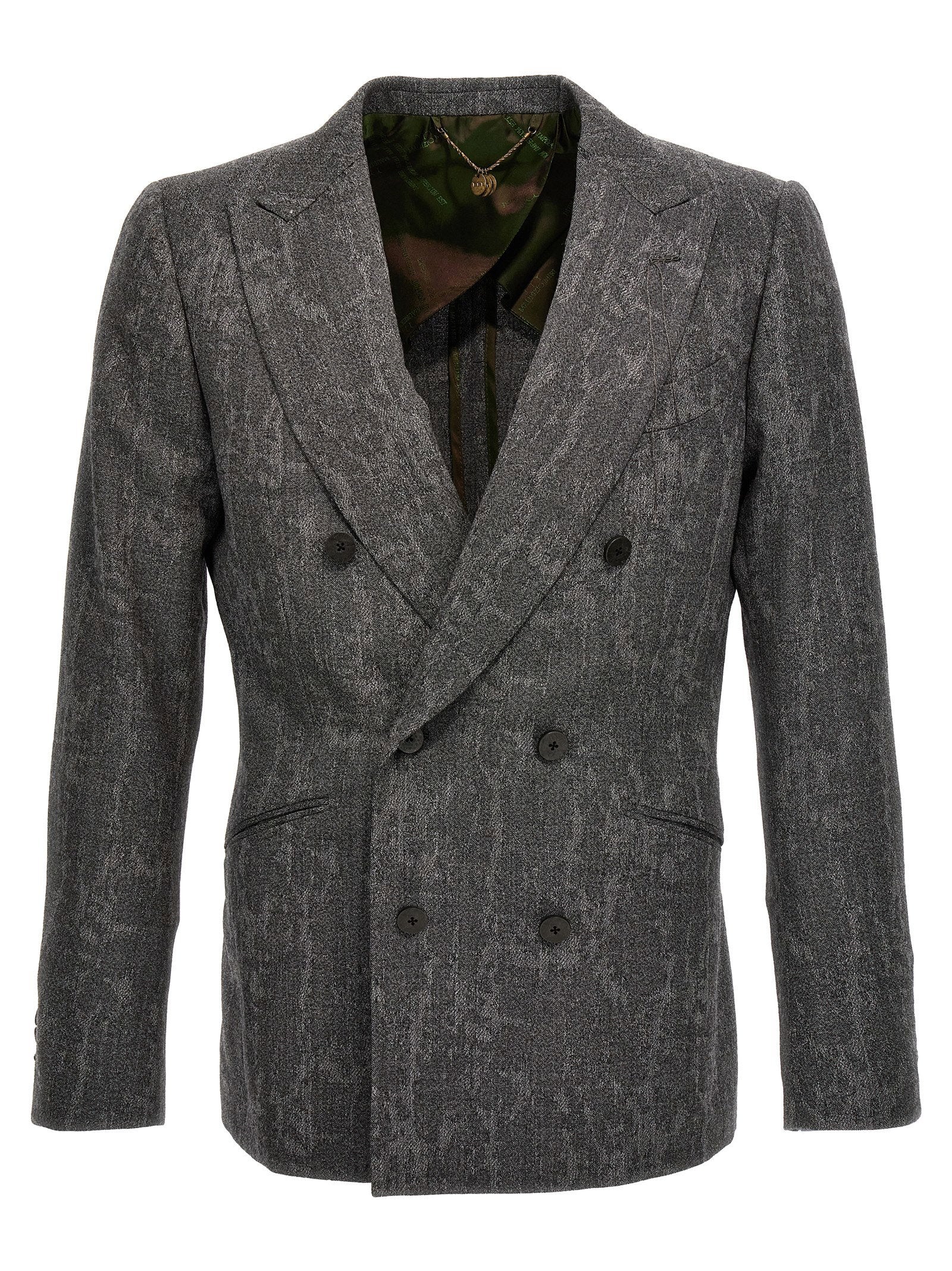 Maurizio Miri Double-breasted Blazer – 99% wool, 1% elastane