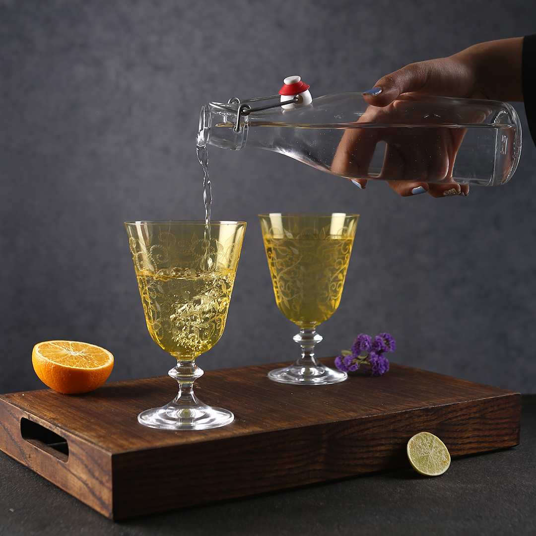 Wonderchef Modena Water Glass Yellow 350 ml (Set of 6) - view 3