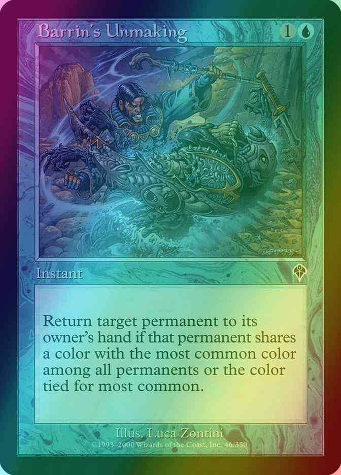 Unmaking 46 invasion – Magic Barrin's Unmaking [46] [Invasion] [Foil]