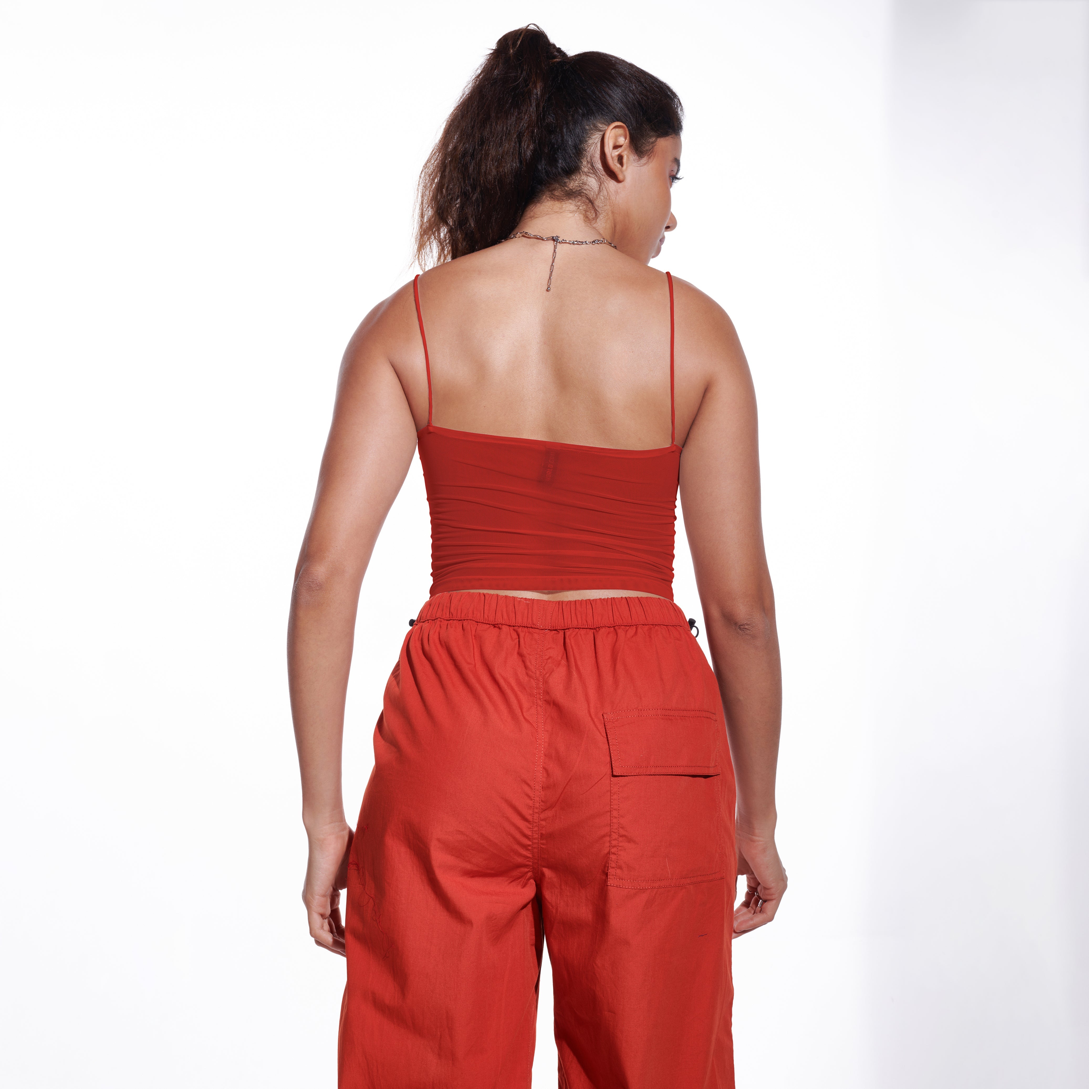 IZF Red Mesh Buckle Tank Top - view 3