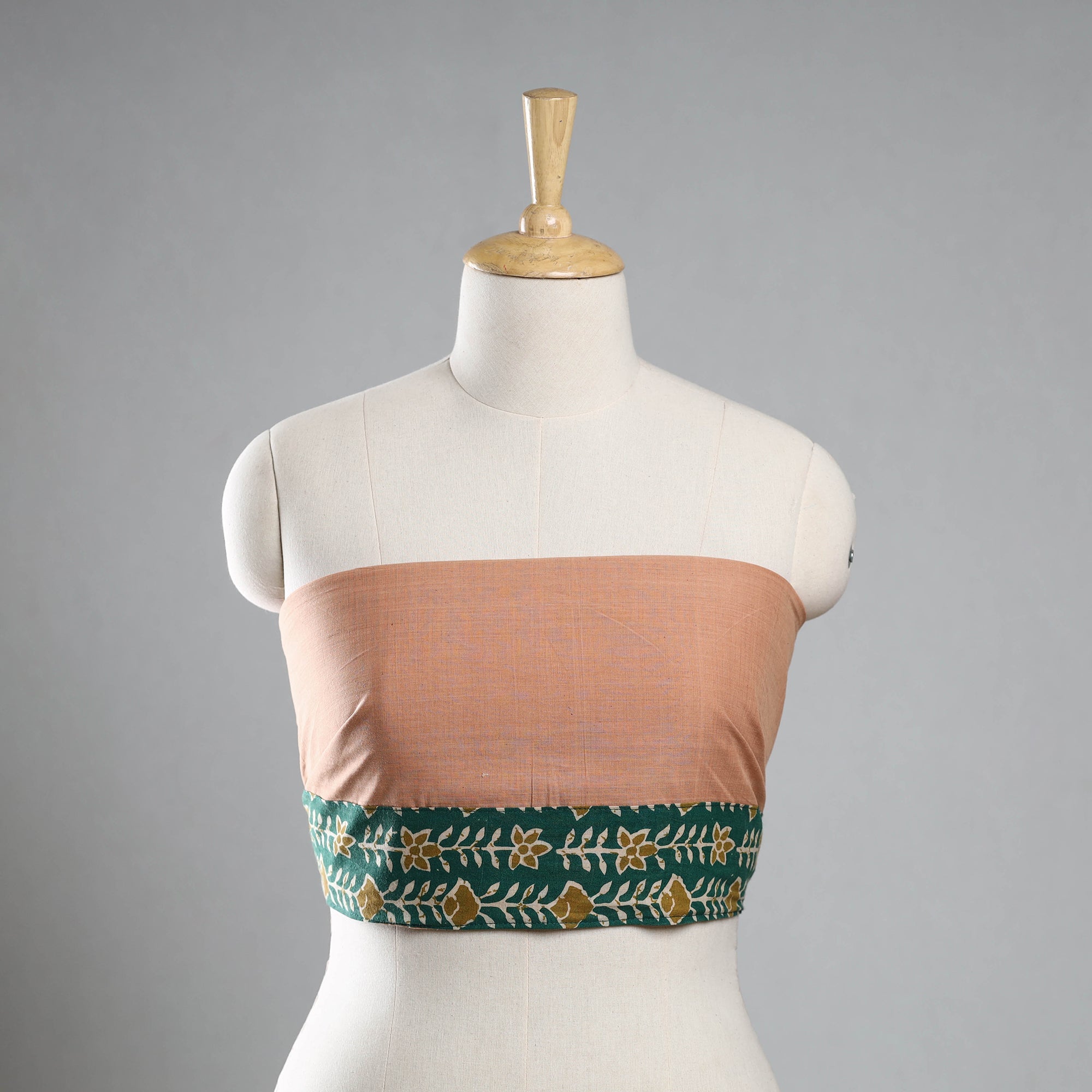 NOORI BAZAR Brown - Plain Cotton Blouse Piece 71