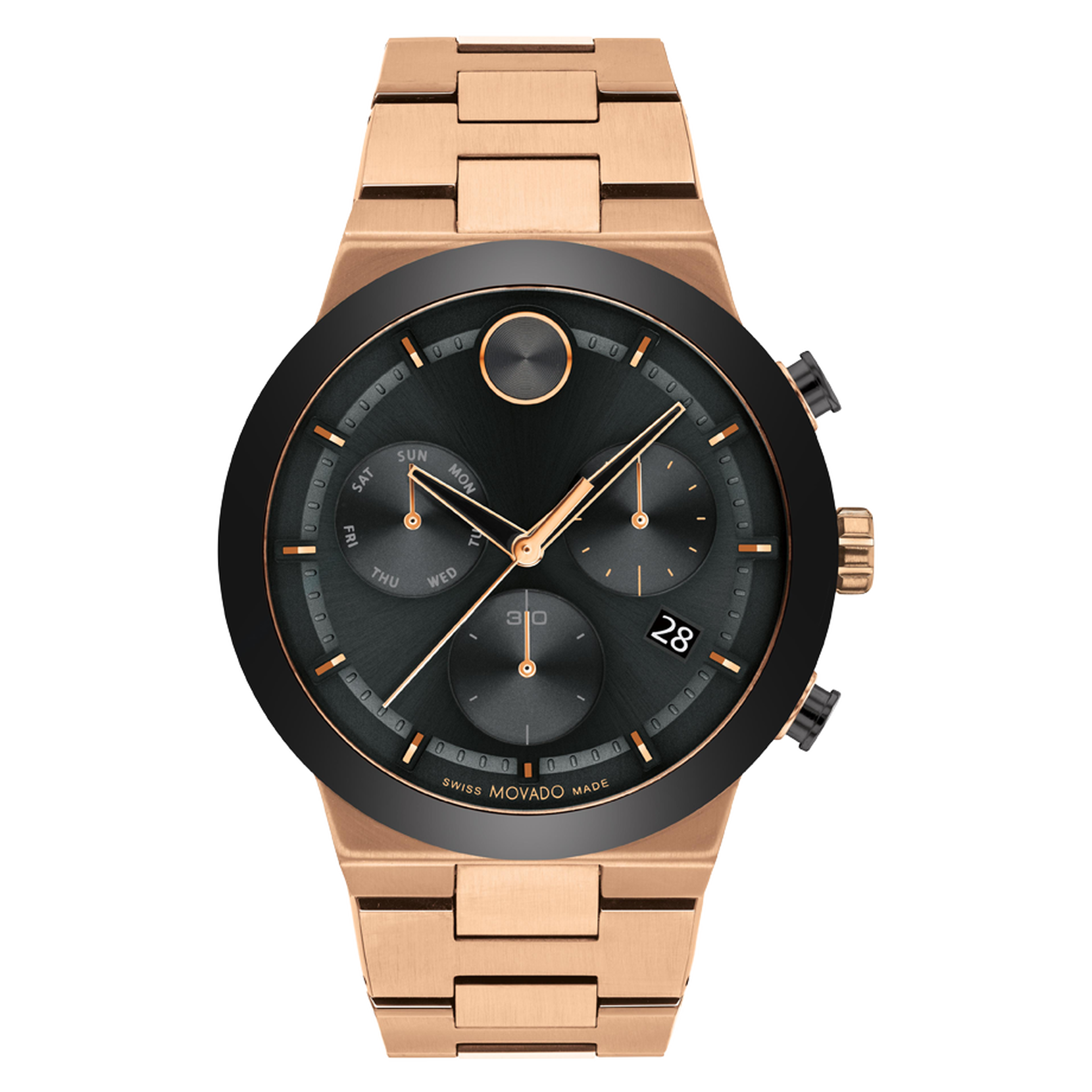 Movado Bold Fusion Black Dial Men 44mm - view 3