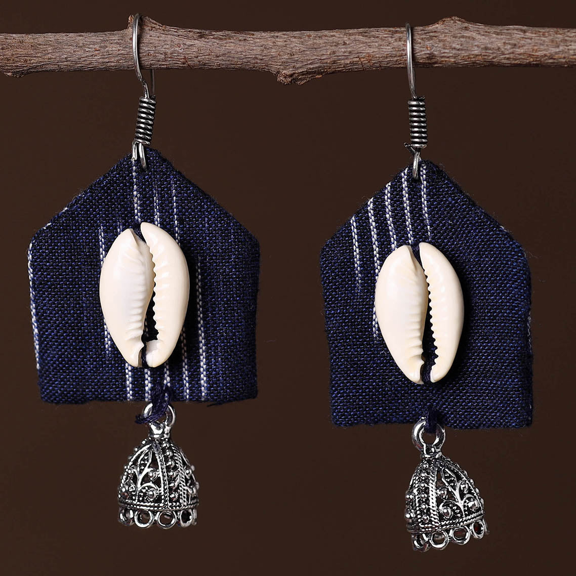 JALPARI Aliya German Silver Fabart Earrings - view 2