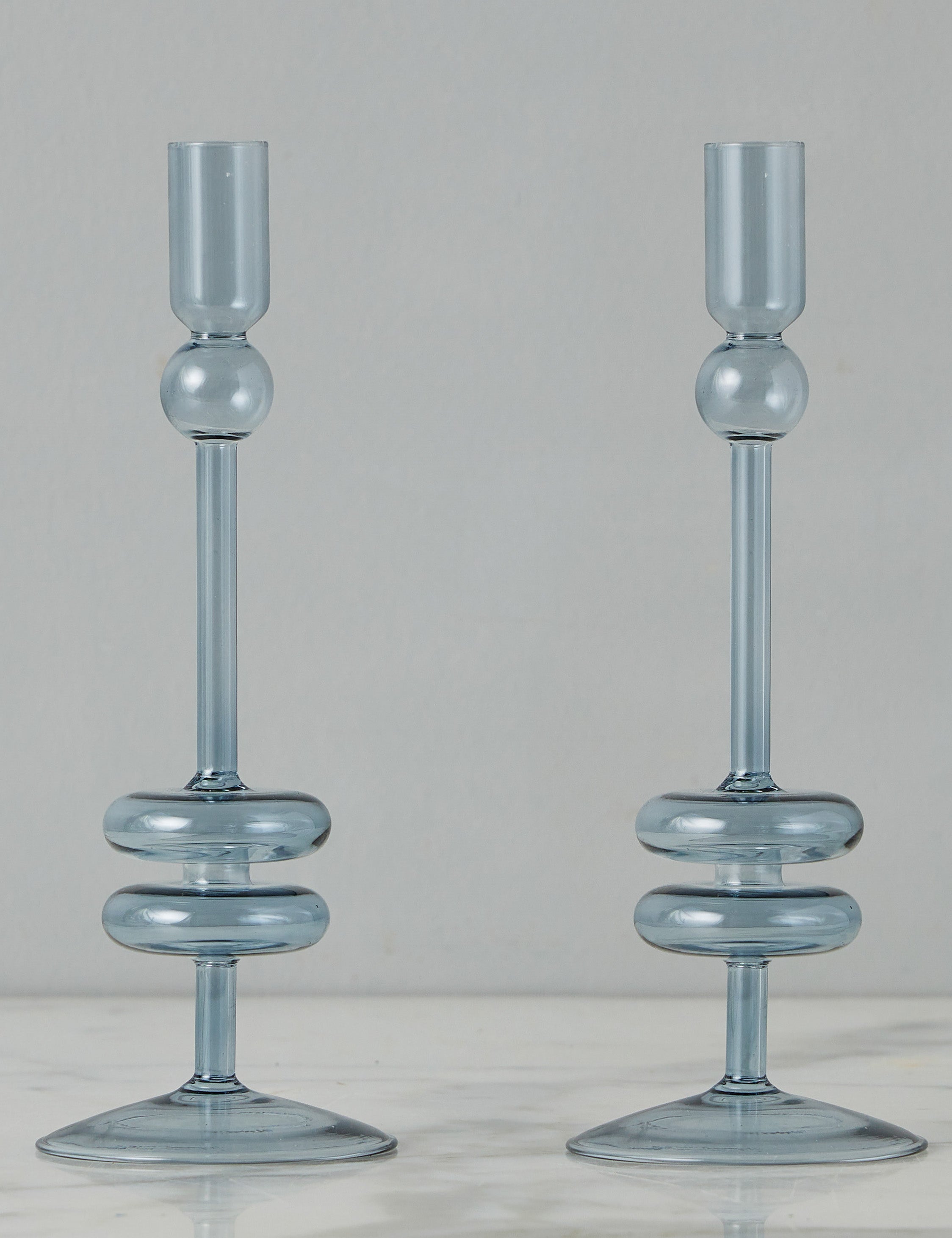 Lulu and Georgia Glass Candlestick Pair (Set of 2) by etúHOME - view 21