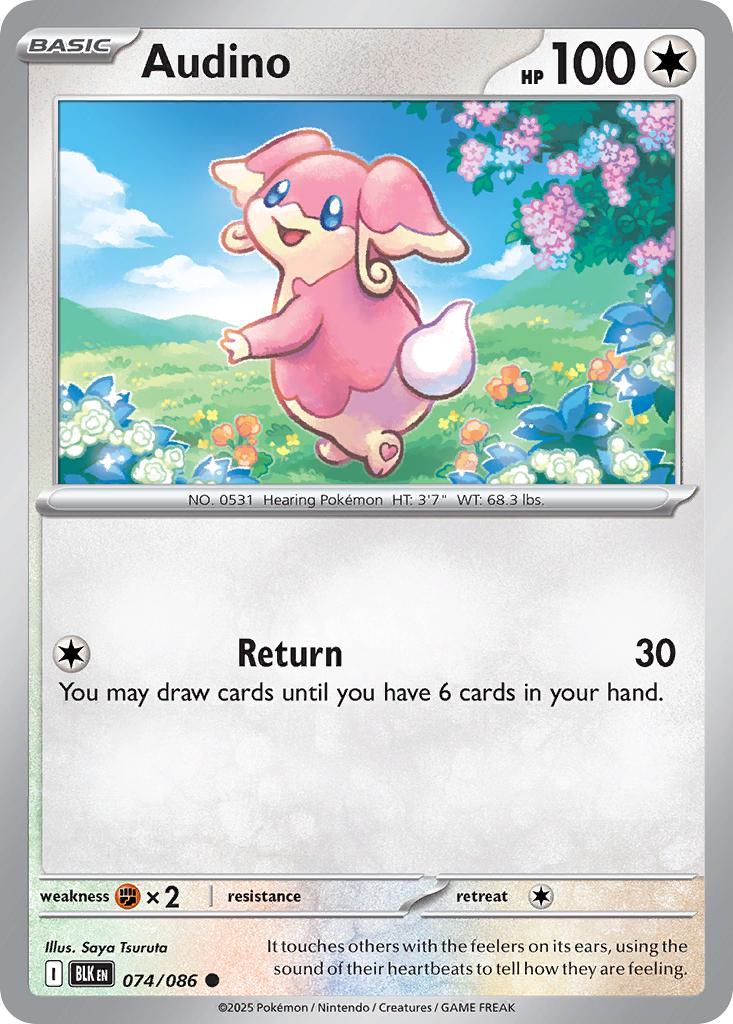 Common sv105b-074 non-holo – Pokémon Audino - 074/086 - Common [sv105b-074] [Non-Holo]
