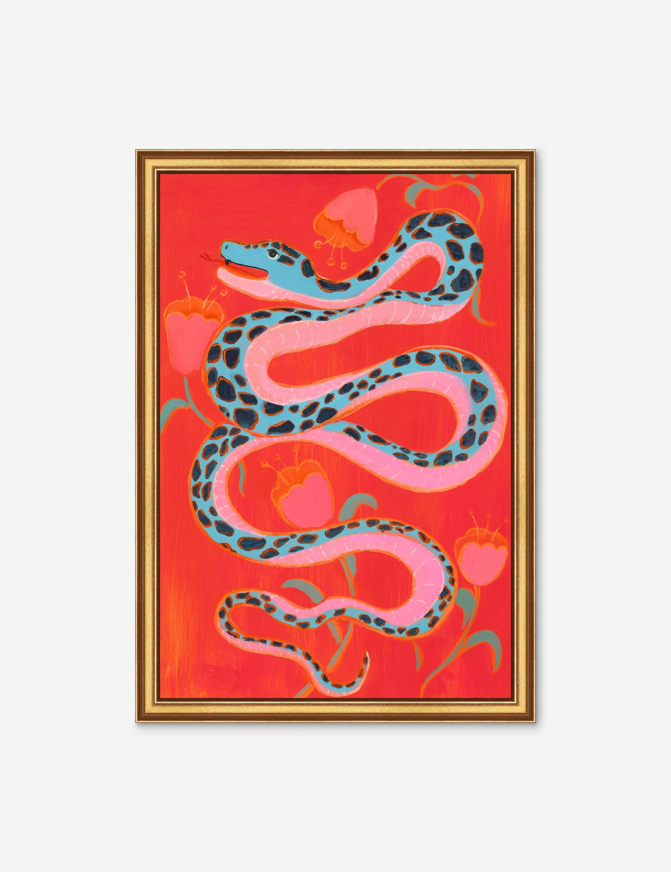 Lulu and Georgia Happy is Happy Snake Wall Art by Sena Zander