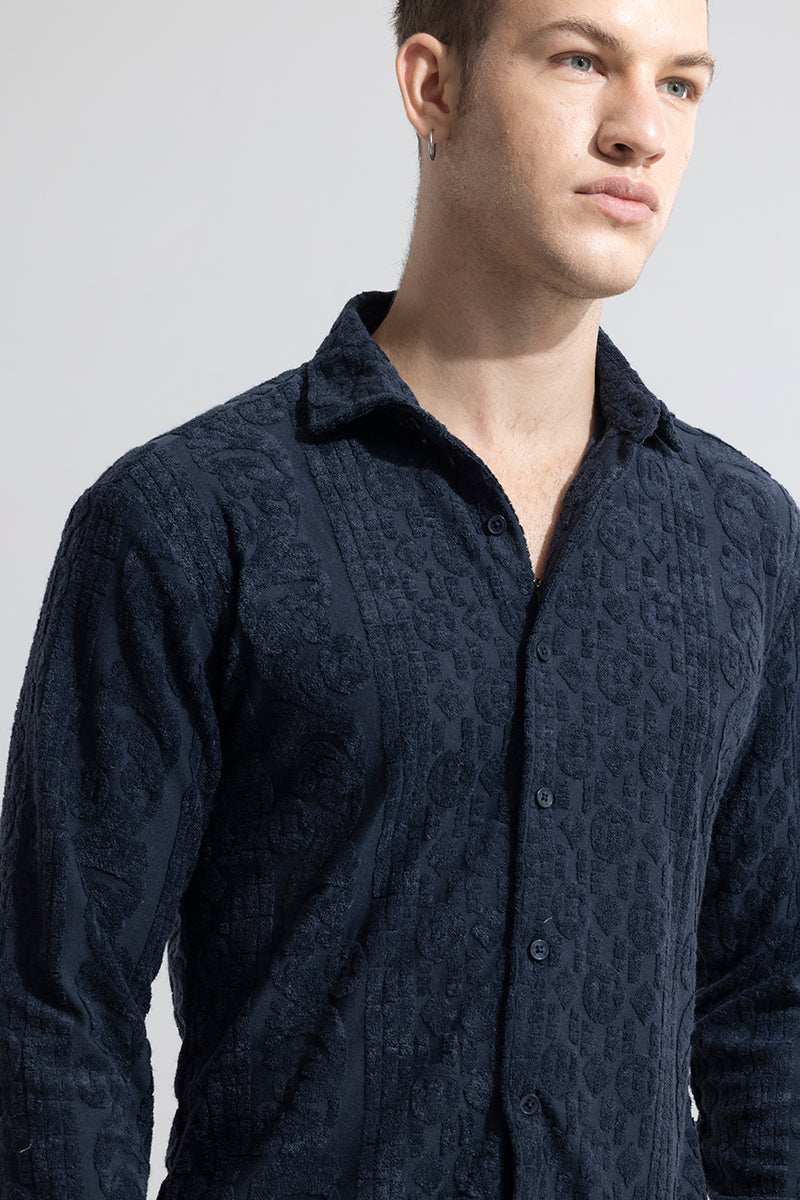 SNITCH Circle Diamond Navy Shirt - view 4