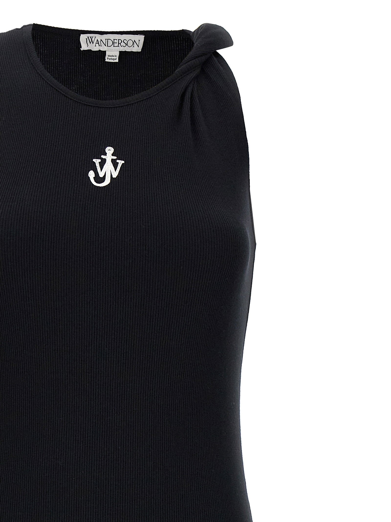 J.w.anderson Logo Ribbed Dress – 100% cotton - view 3