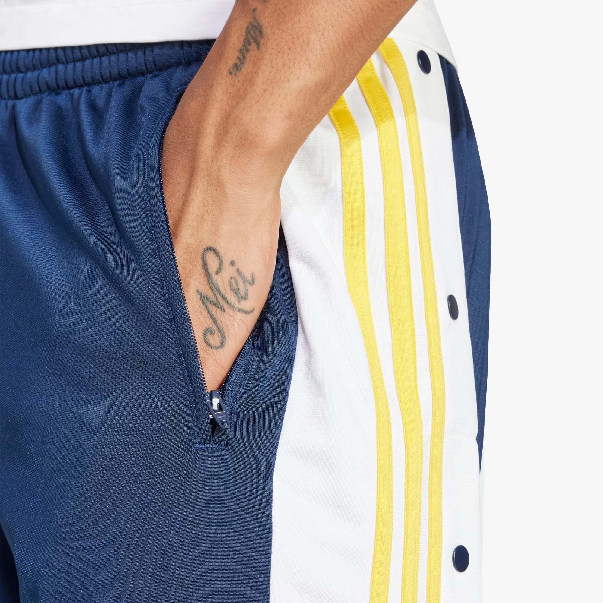 Adidas Originals | ADICOLOR CLASSICS ADIBREAK PANTS { NIGHT INDIGO/BOLD GOLD/WHITE - view 5