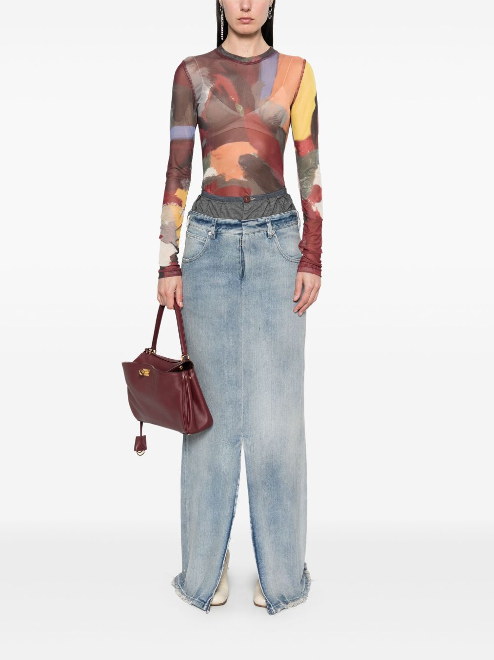 Maison Margiela Maxi denim cotton skirt – Cotton 100% - view 2