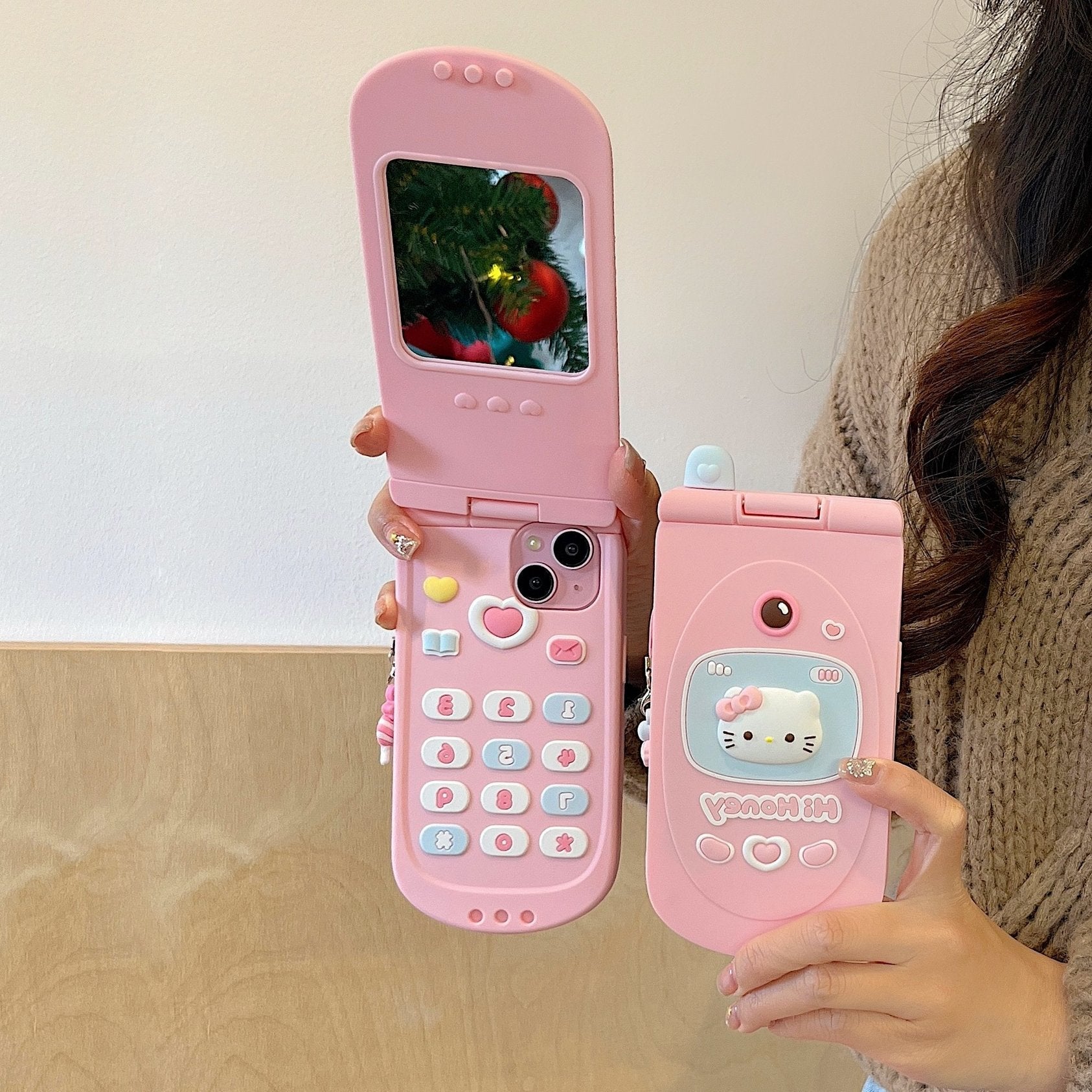 Peeperly Cute Melody Kitty Cat Flip Mirror Case - view 5