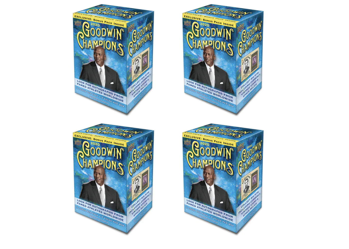 2020 Upper Deck Goodwin Champions Blaster Box 4x Lot