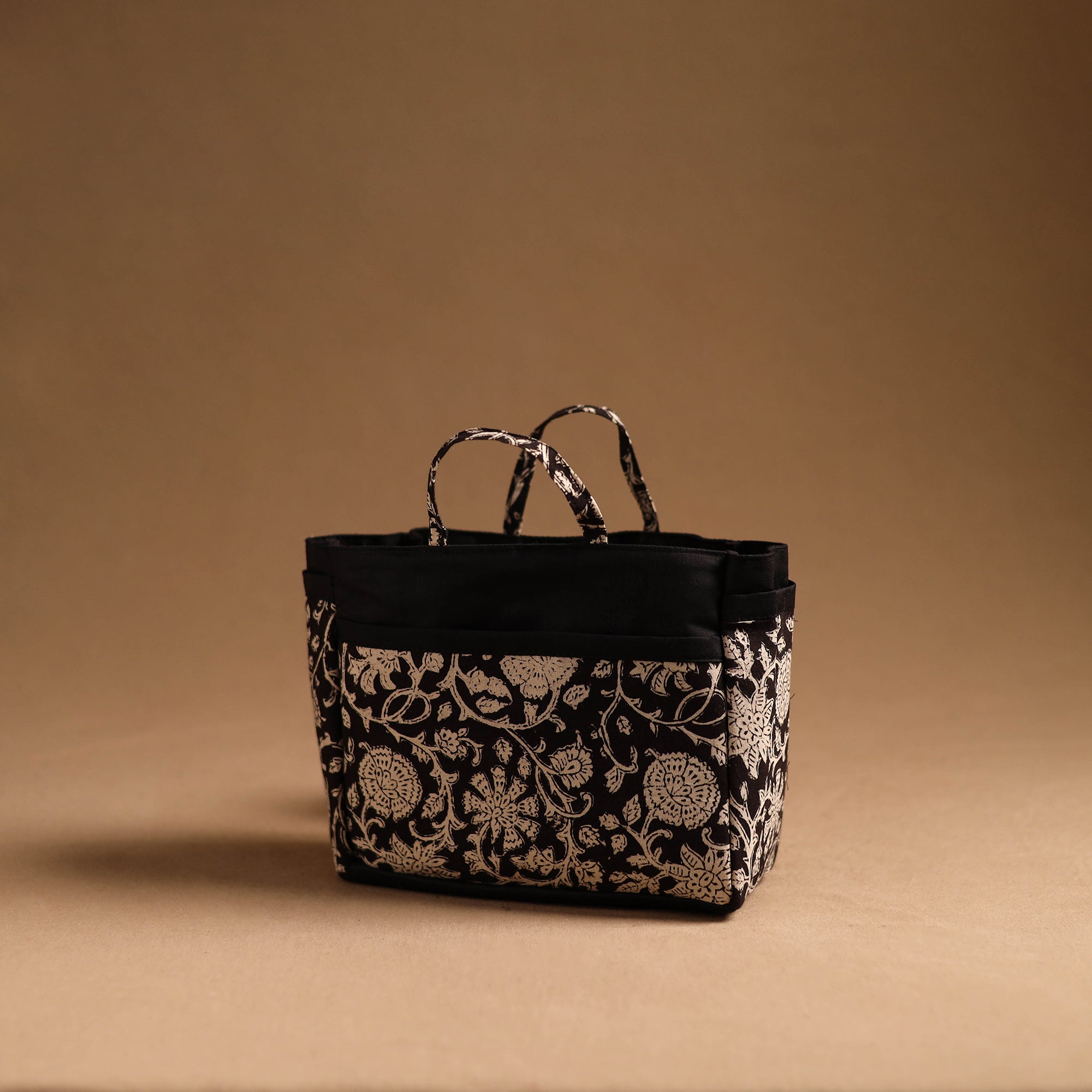 NOORI BAZAR Black - Handmade Cotton Multipurpose Cosmetic/Toiletry Bag 13 - view 2
