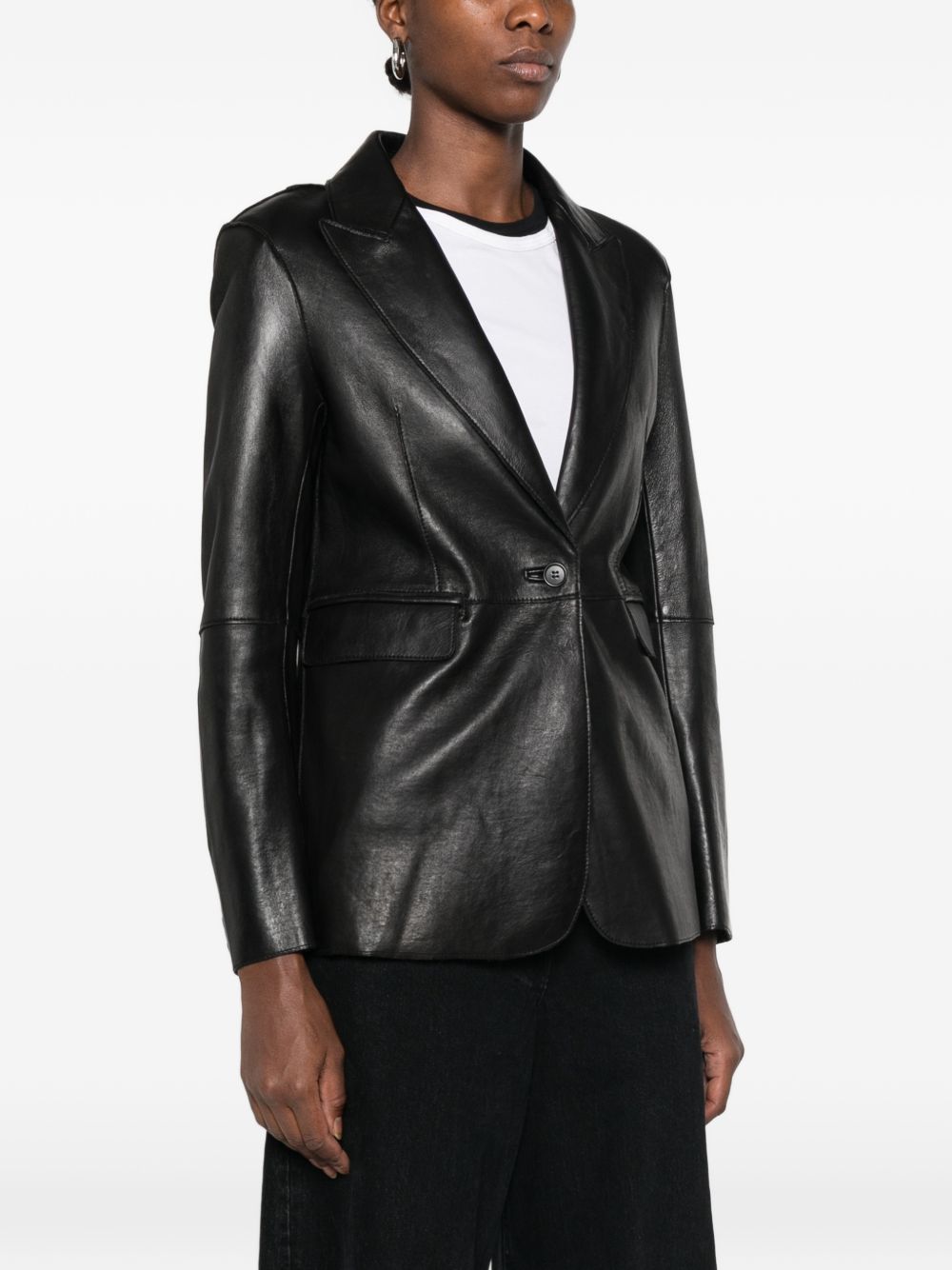 Parosh Jacket – 100% Lamb Leather - view 2