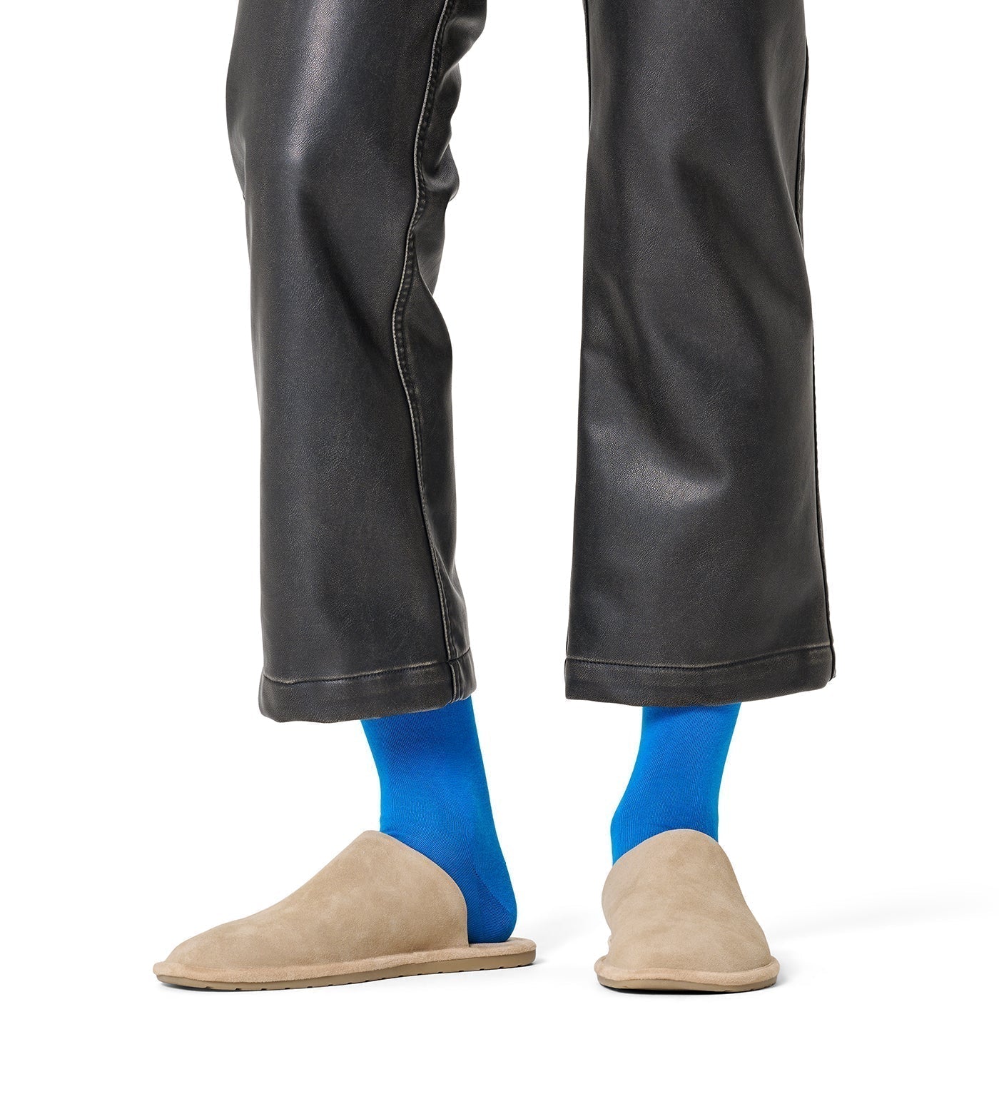 Happy Socks Unisex Blue Solid Color Crew Length Socks for Women and Men - view 2