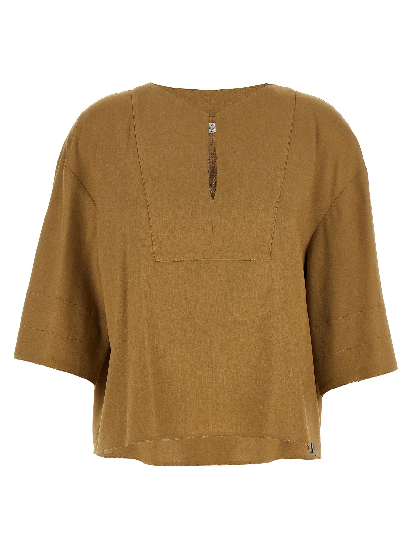 Max Mara Mxpsospiro Blouse – 62% li, 35% vi, 3% ea