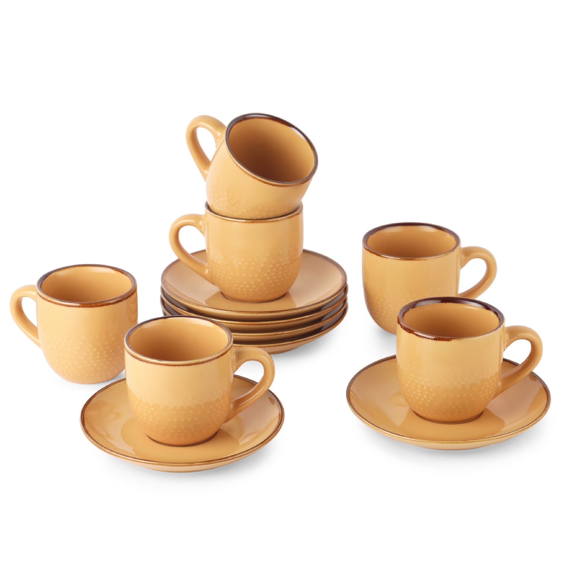 Cello Hampshire 6 Pieces Ceramic Cup & Saucer - view 8