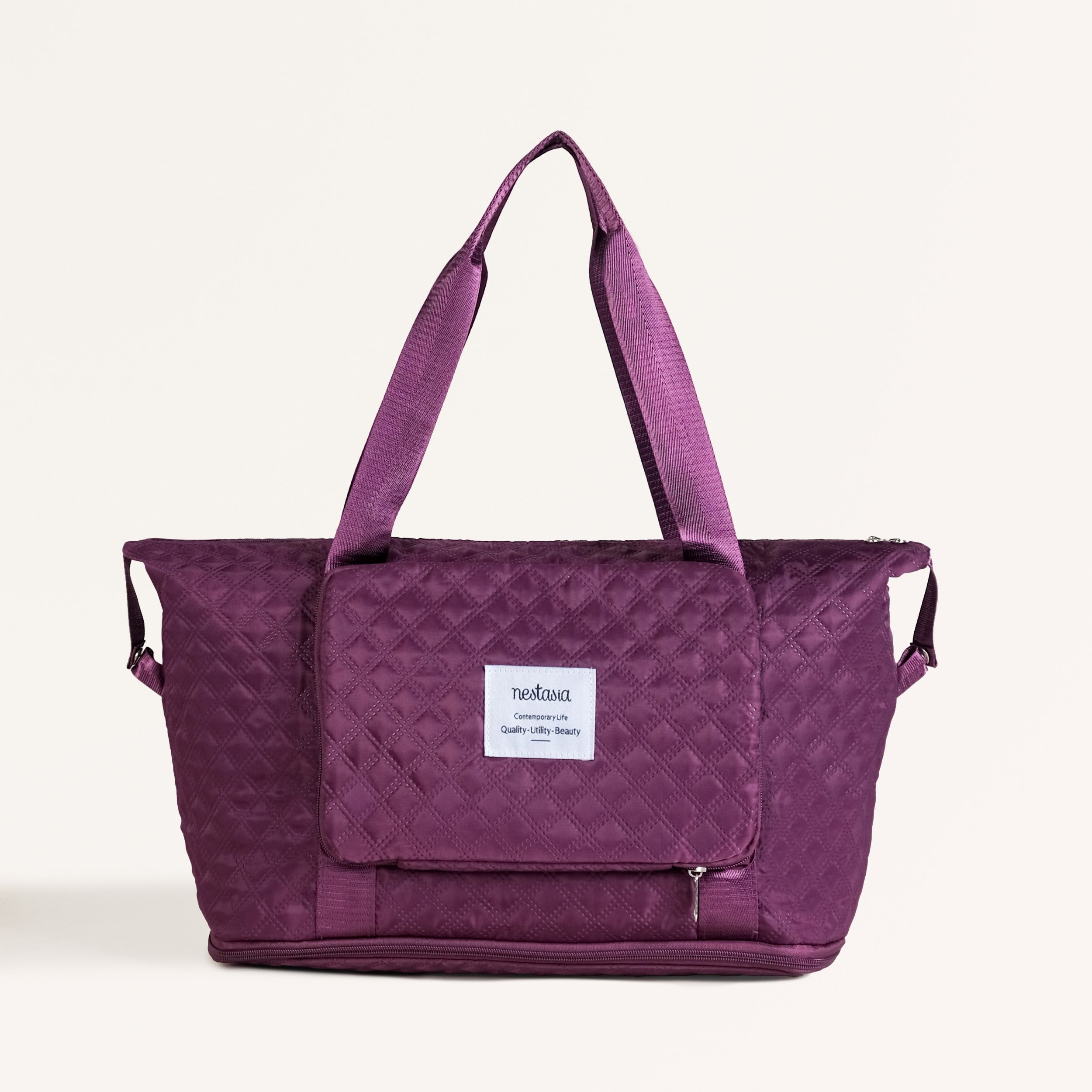 Nestasia Montara Chic Foldable Expandable Travel Bag Wine Magenta - view 2