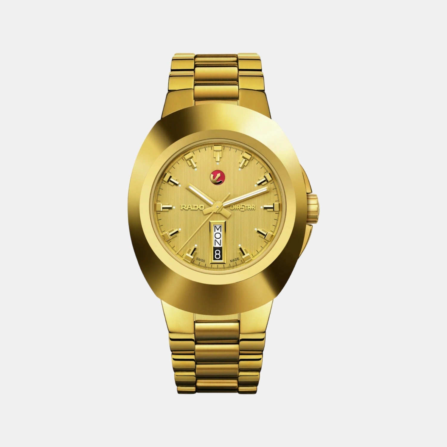 Rado Diastar Men Automatic Gold Dial Analog Stainless Steel Watch R12999253