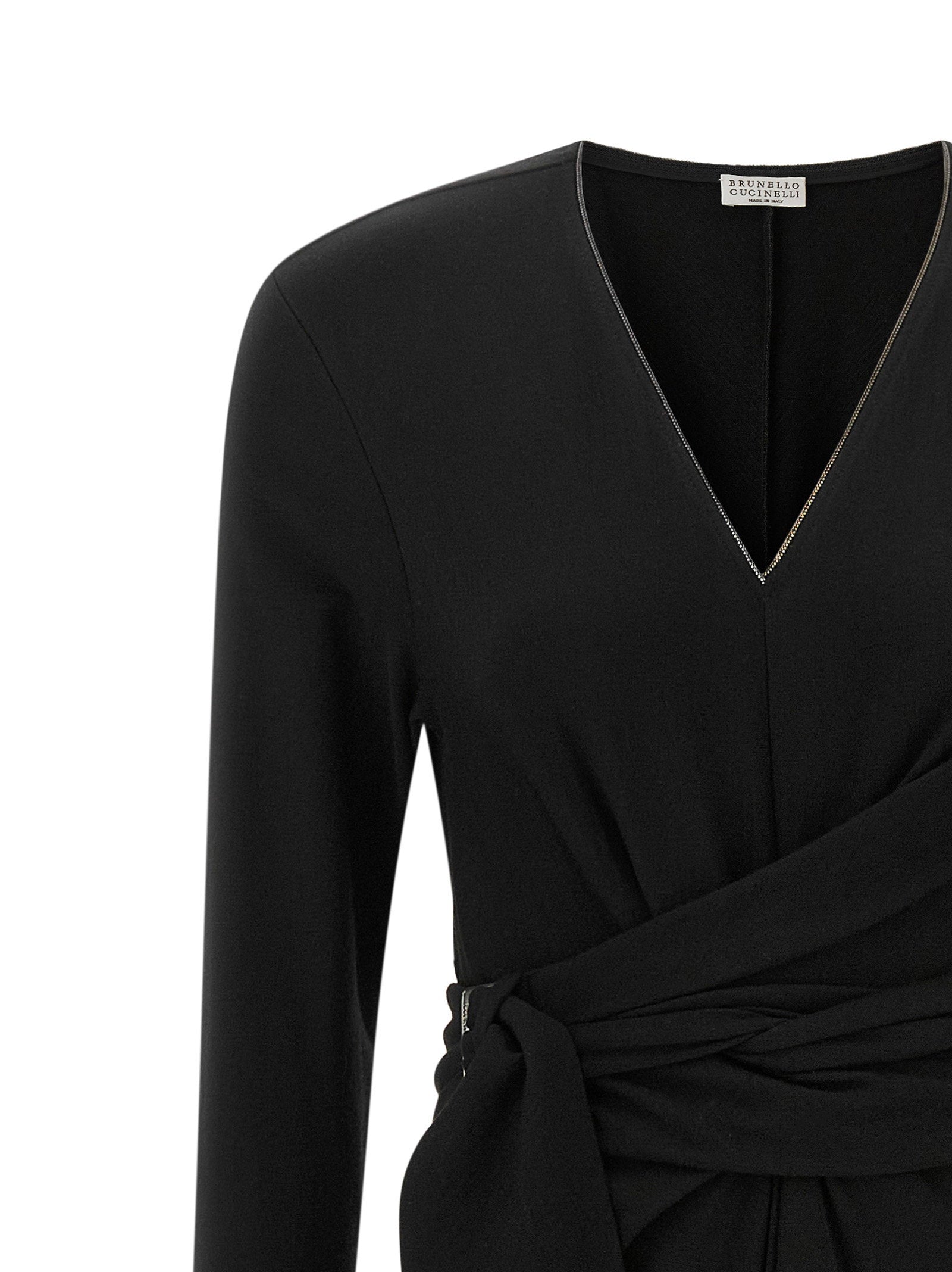Brunello Cucinelli Shiny Collar Dress - view 3