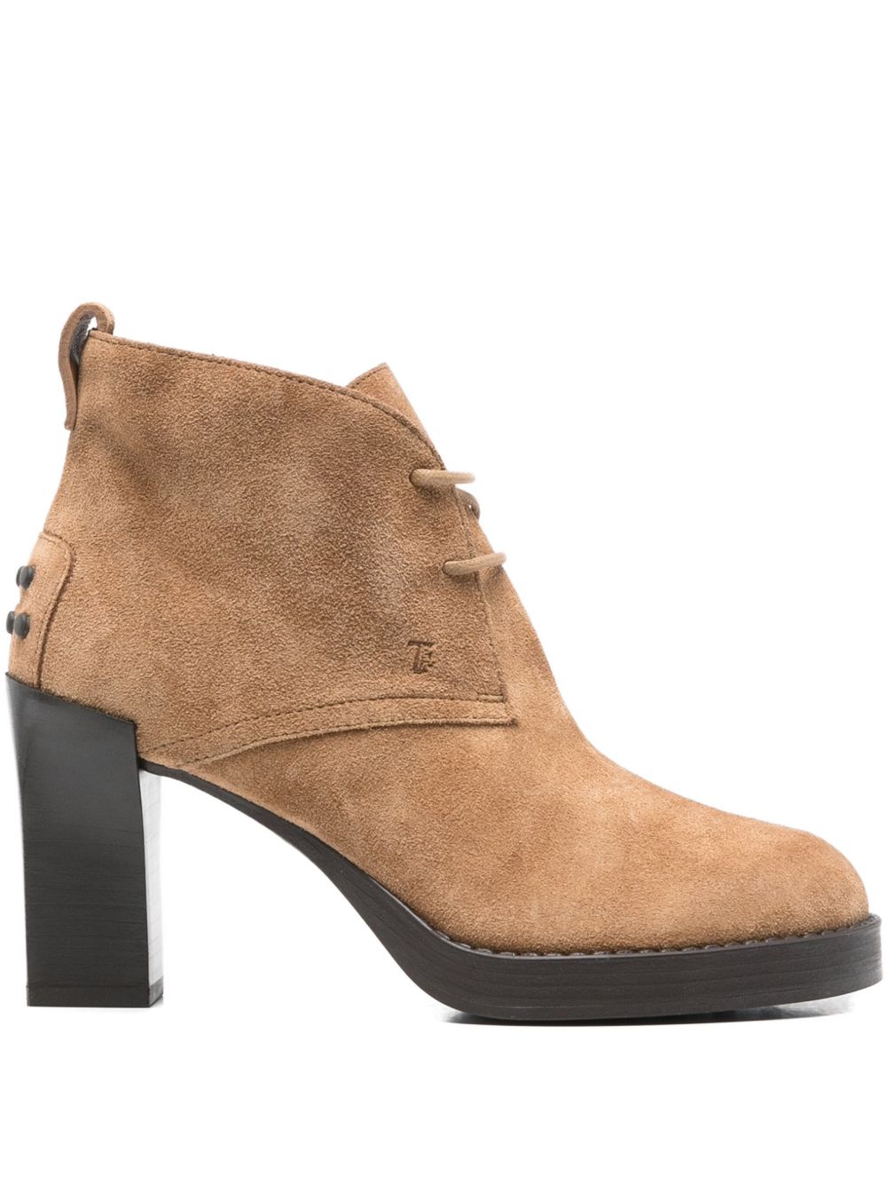 Tod's Suede lace-up ankle boots – Suede 100%