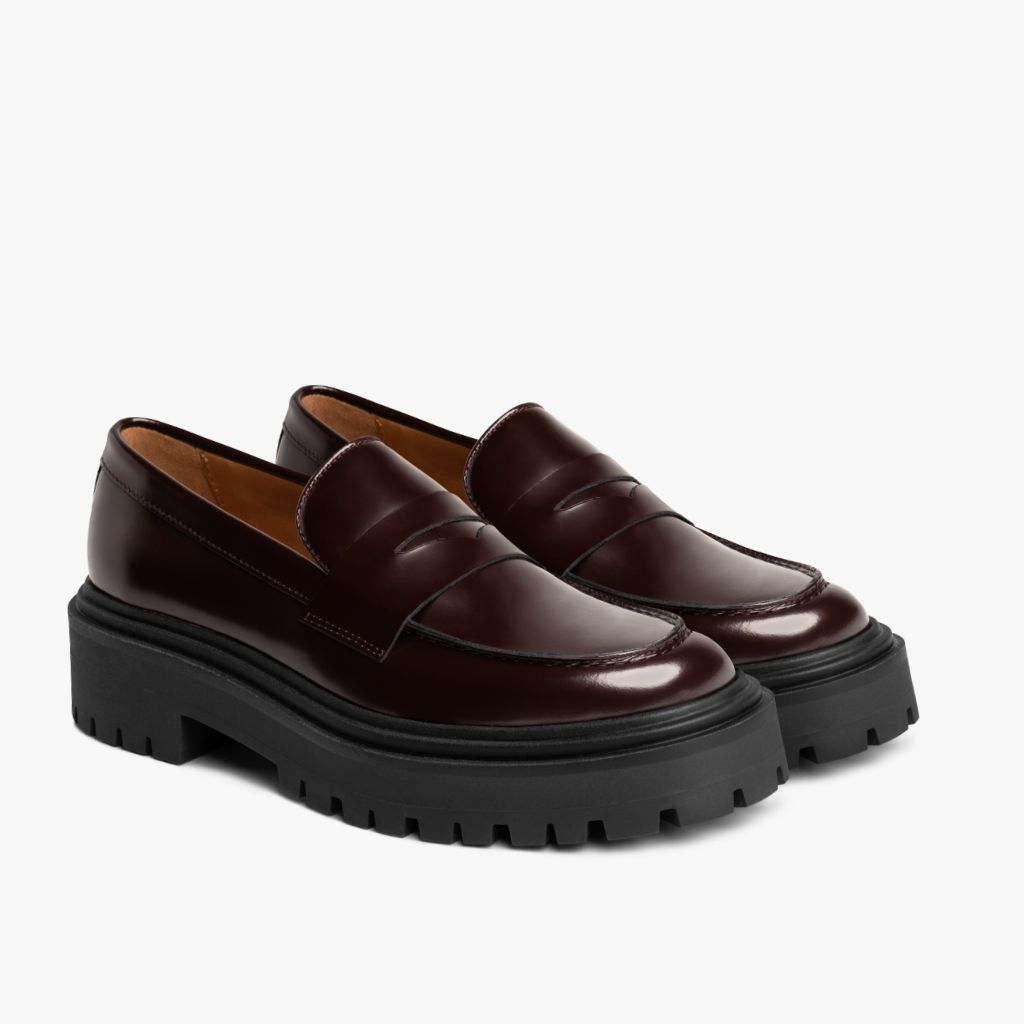 Thursday Boots - Women's Shoes Penny Platform | Burgundy