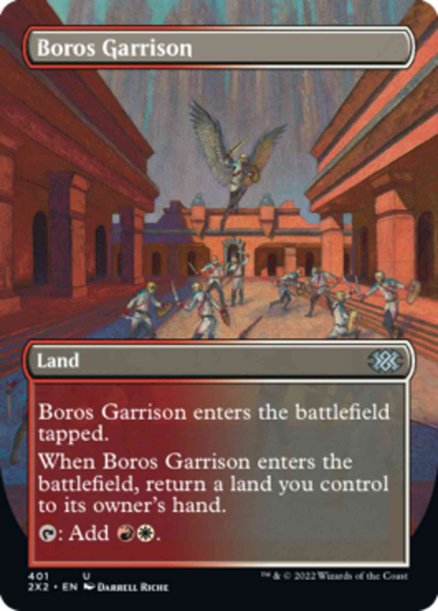 Boros garrison 401 – Magic Boros Garrison [401] [Borderless] [Double Masters 2022] [Non-Foil]