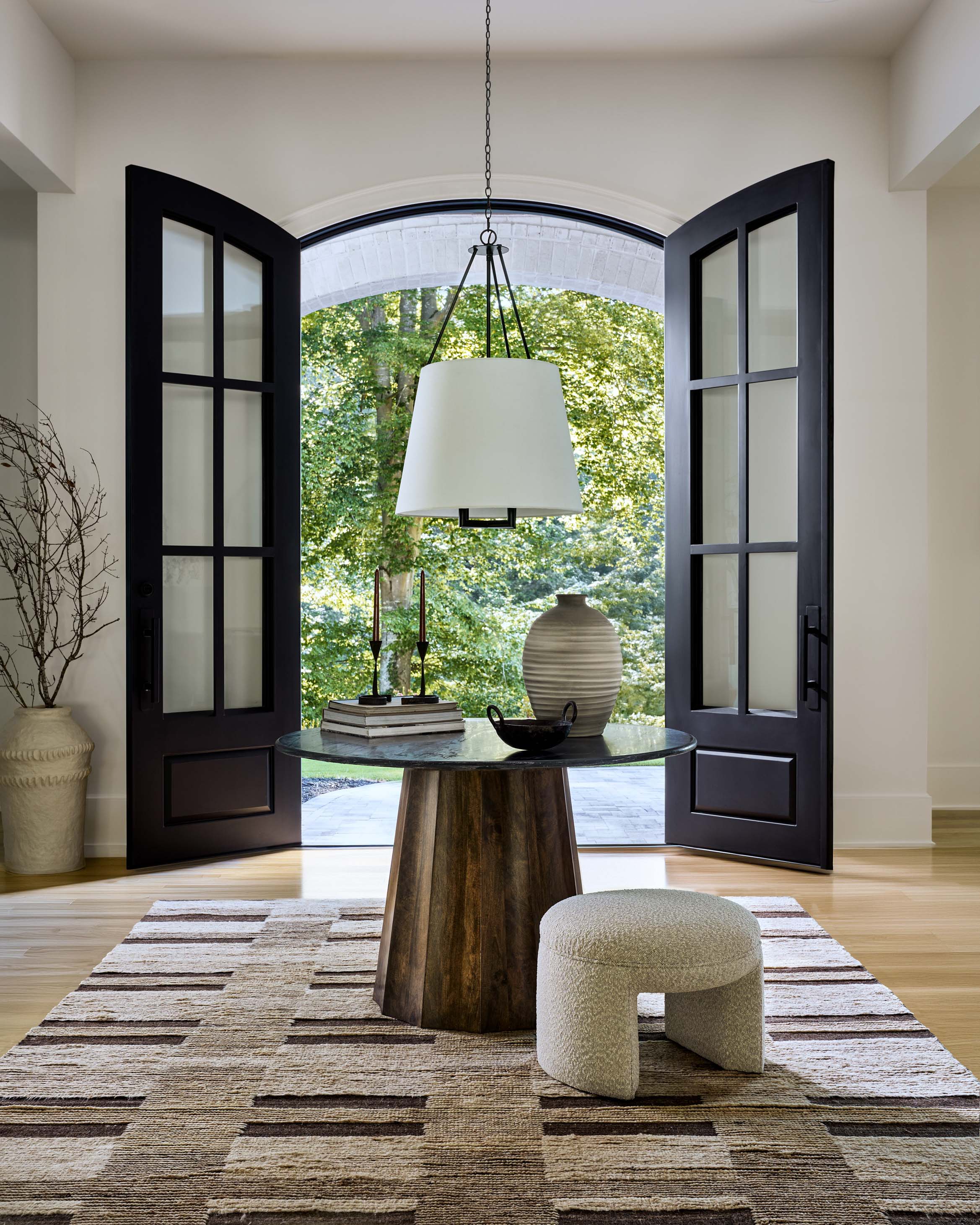 Lulu and Georgia Sedra Hand-Knotted Wool Rug – Brown and Beige - view 2