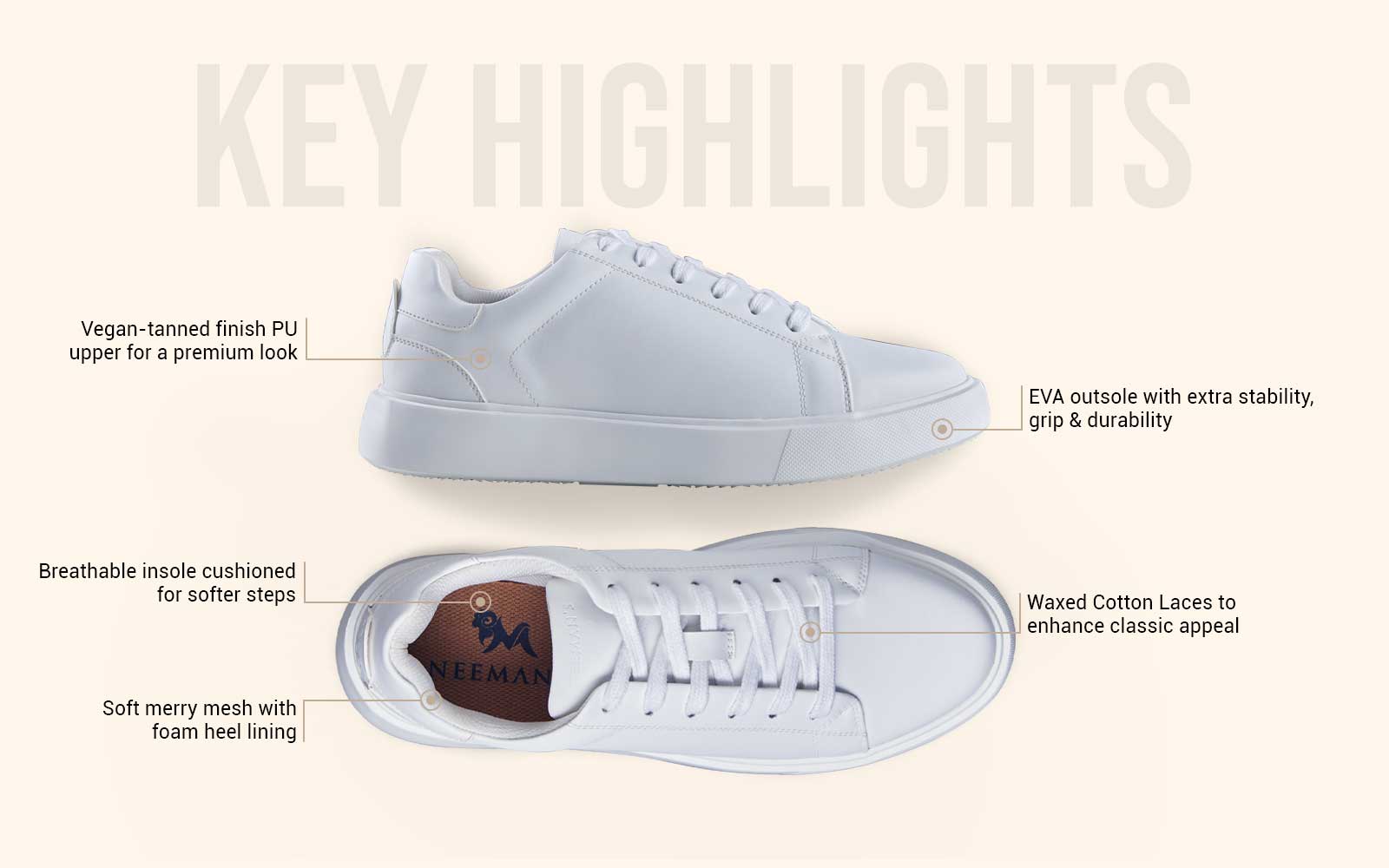 Neeman's Classic Solids : White - view 5